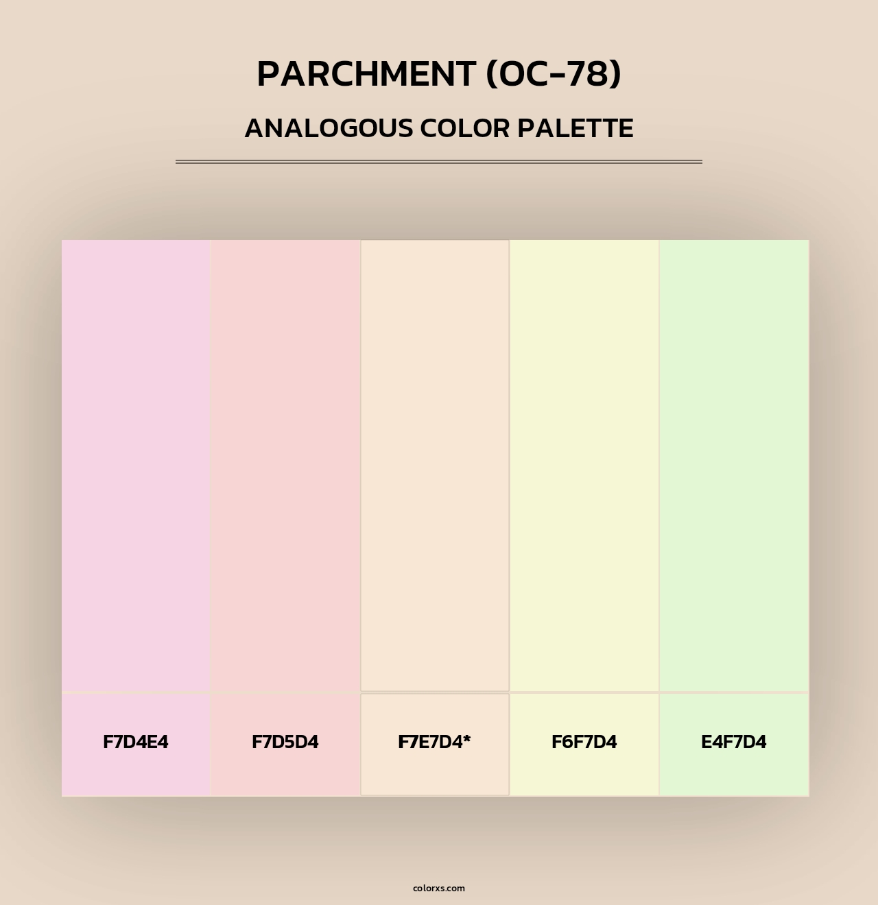 Parchment (OC-78) - Analogous Color Palette