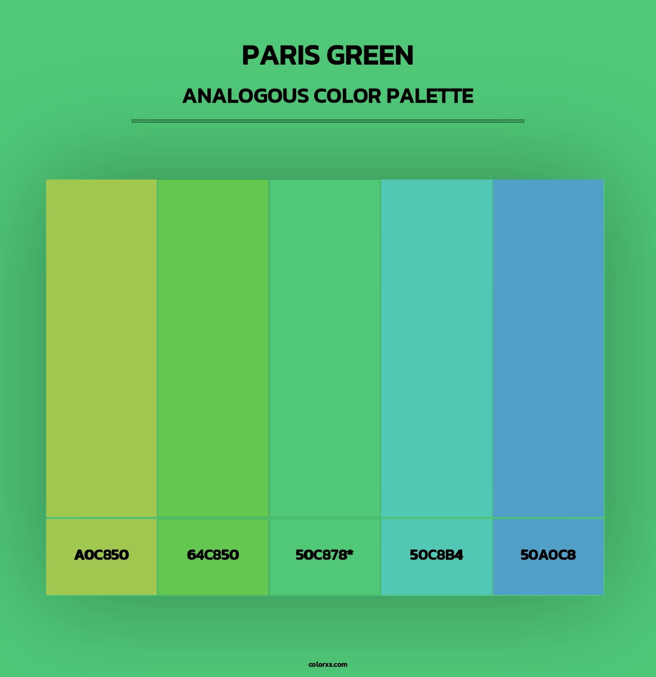 Paris Green - Analogous Color Palette