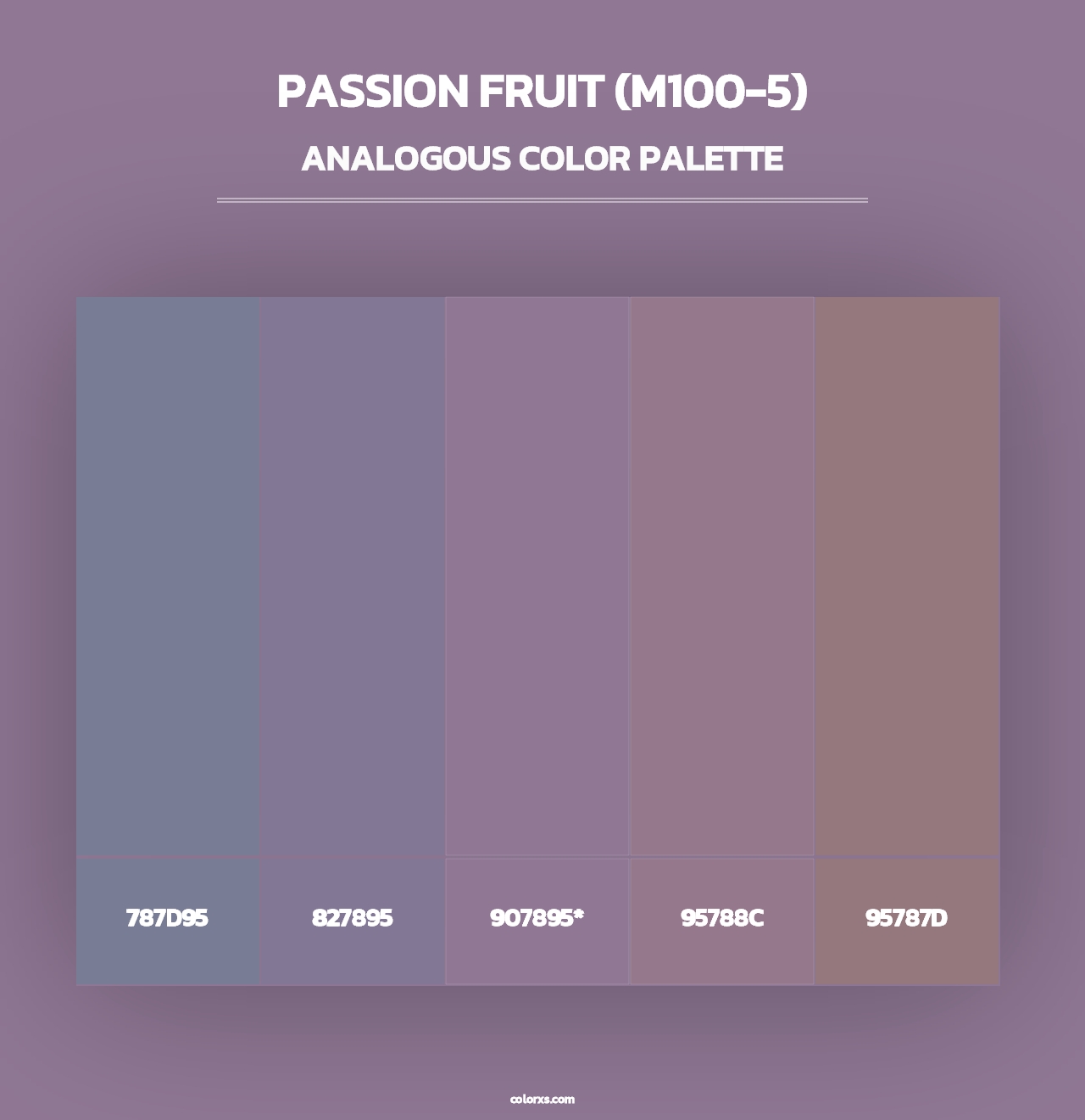 Passion Fruit (M100-5) - Analogous Color Palette