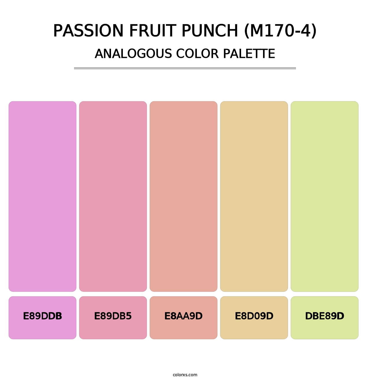 Passion Fruit Punch (M170-4) - Analogous Color Palette