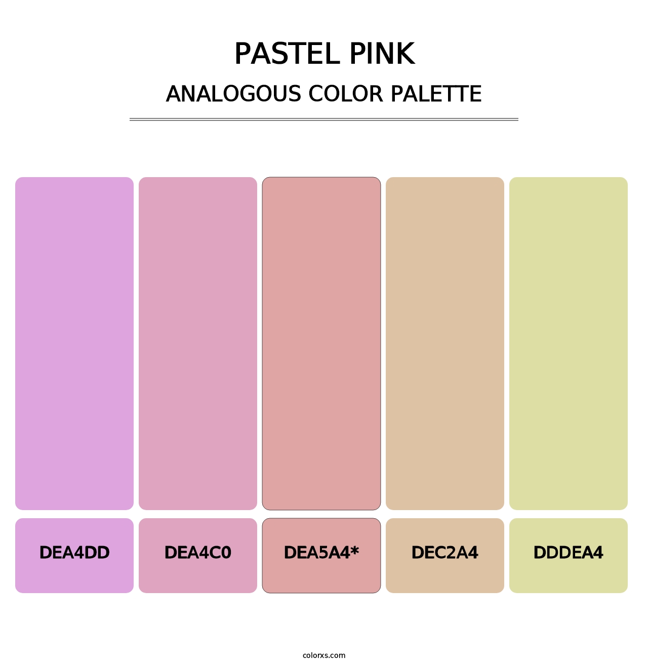 Pastel Pink - Analogous Color Palette