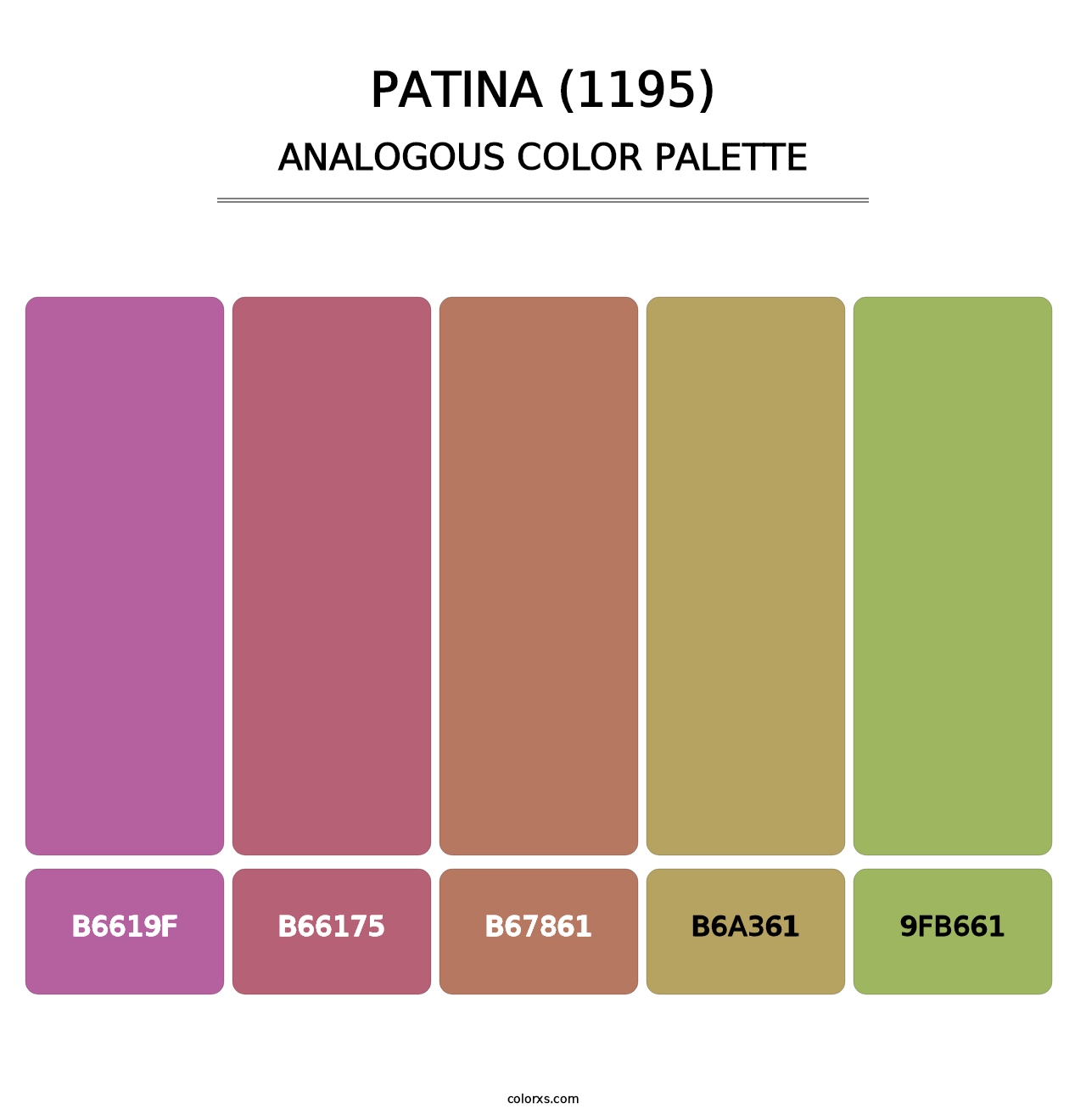 Patina (1195) - Analogous Color Palette
