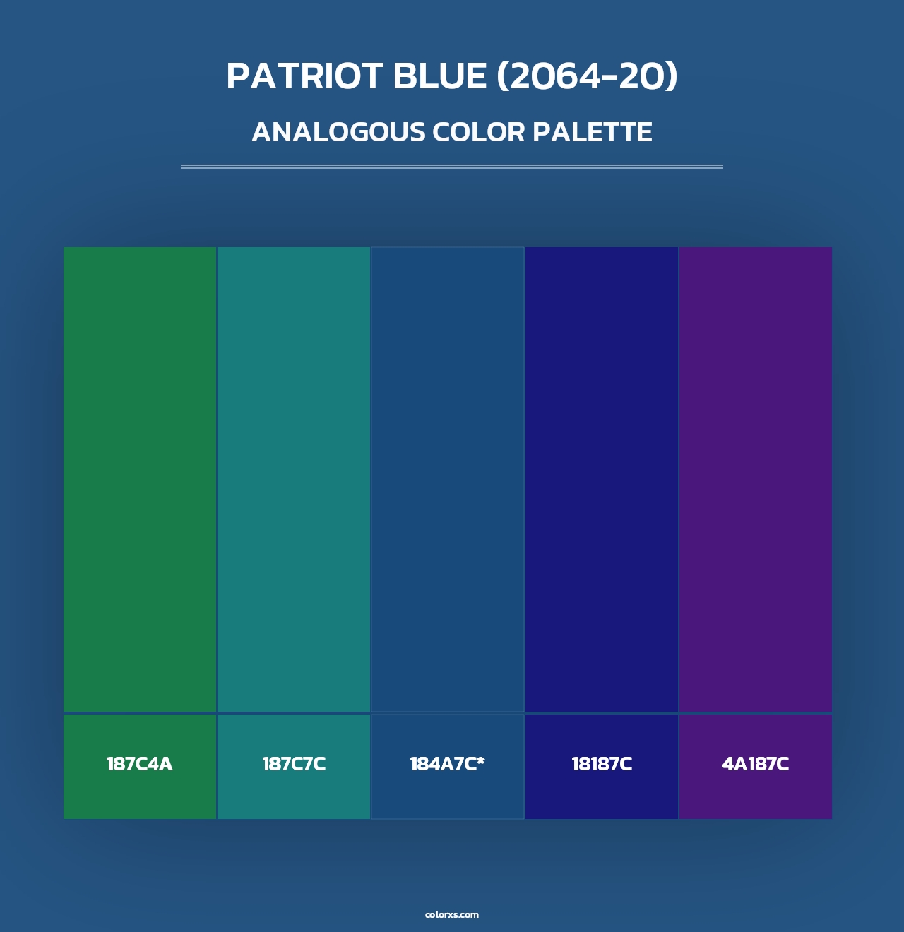 Patriot Blue (2064-20) - Analogous Color Palette