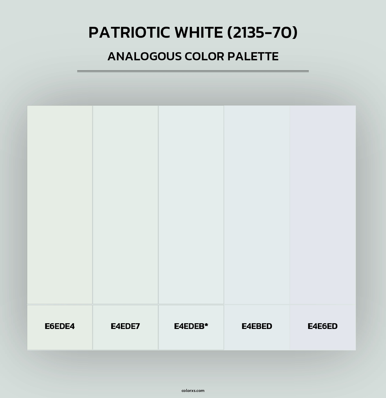 Patriotic White (2135-70) - Analogous Color Palette