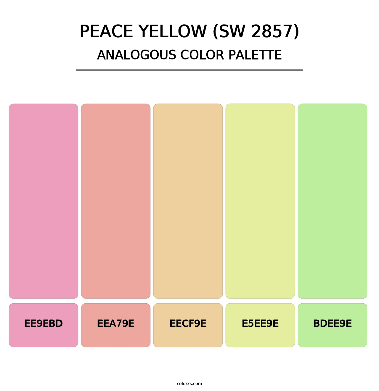 Peace Yellow (SW 2857) - Analogous Color Palette