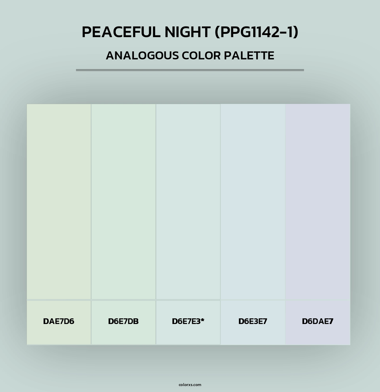 Peaceful Night (PPG1142-1) - Analogous Color Palette