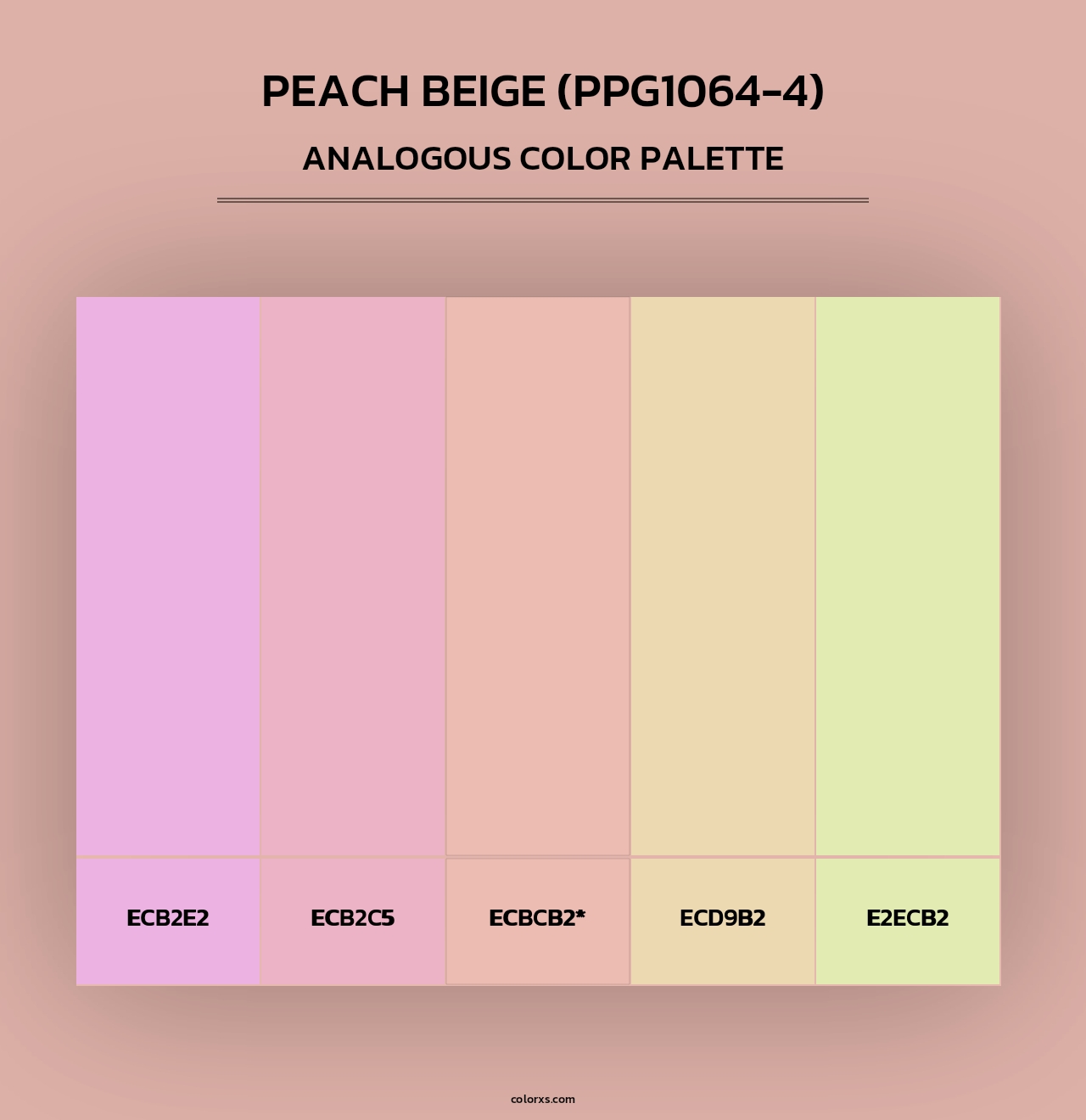 Peach Beige (PPG1064-4) - Analogous Color Palette