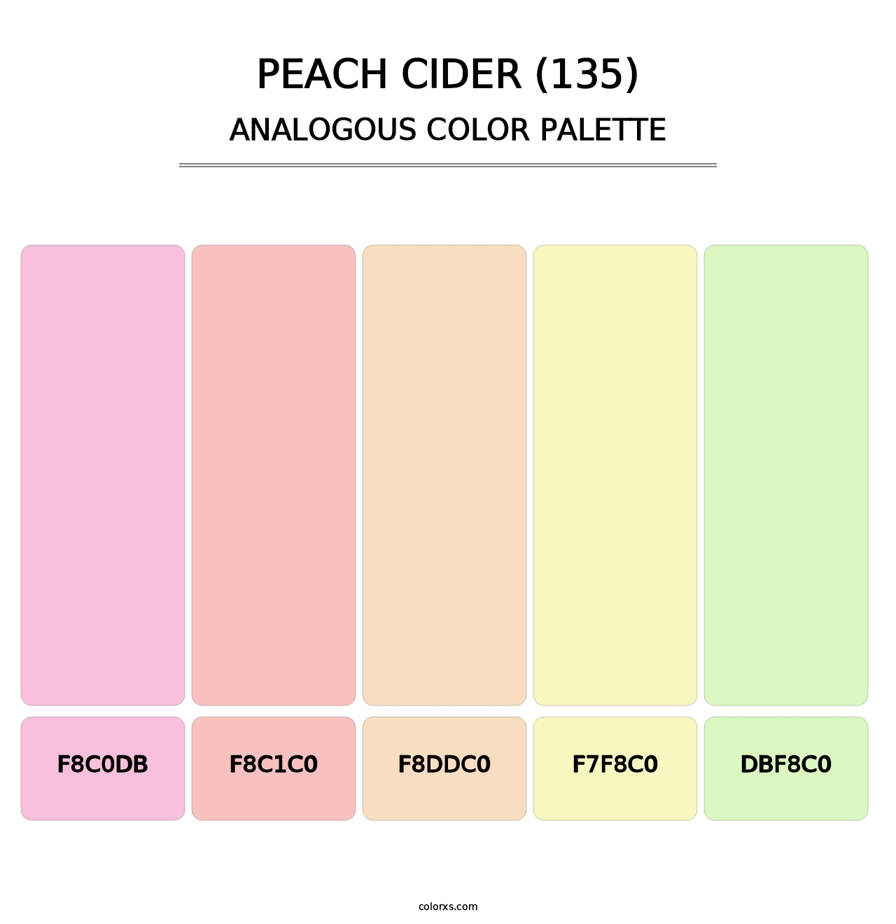 Peach Cider (135) - Analogous Color Palette