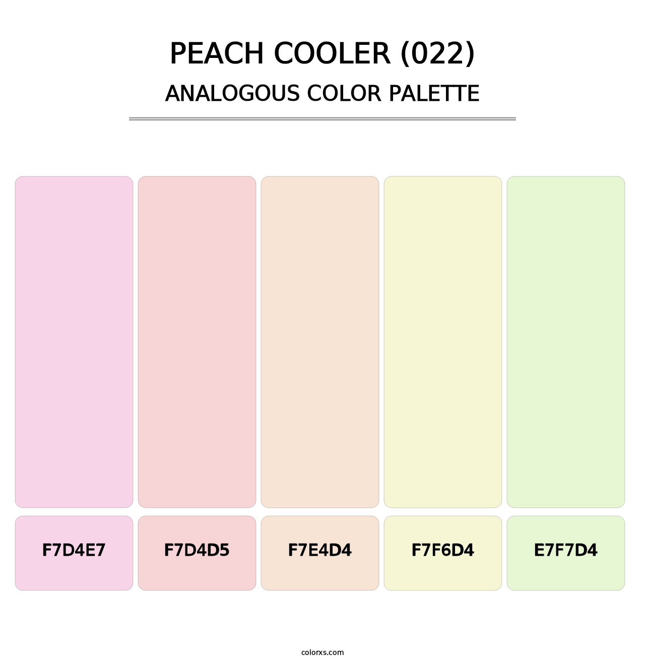 Peach Cooler (022) - Analogous Color Palette