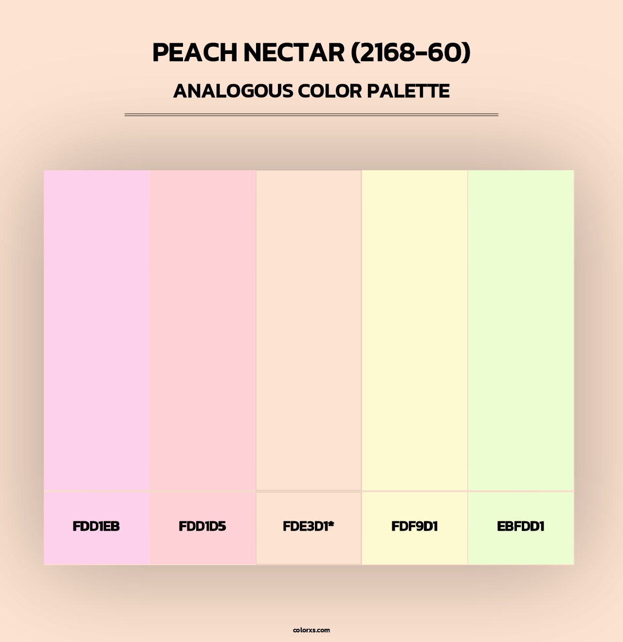 Peach Nectar (2168-60) - Analogous Color Palette