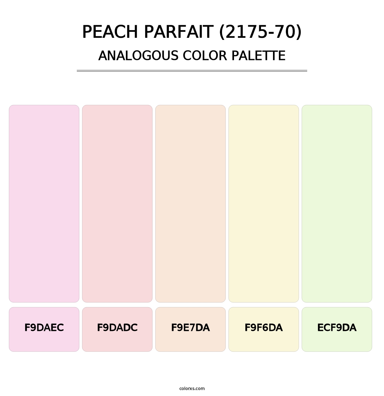 Peach Parfait (2175-70) - Analogous Color Palette
