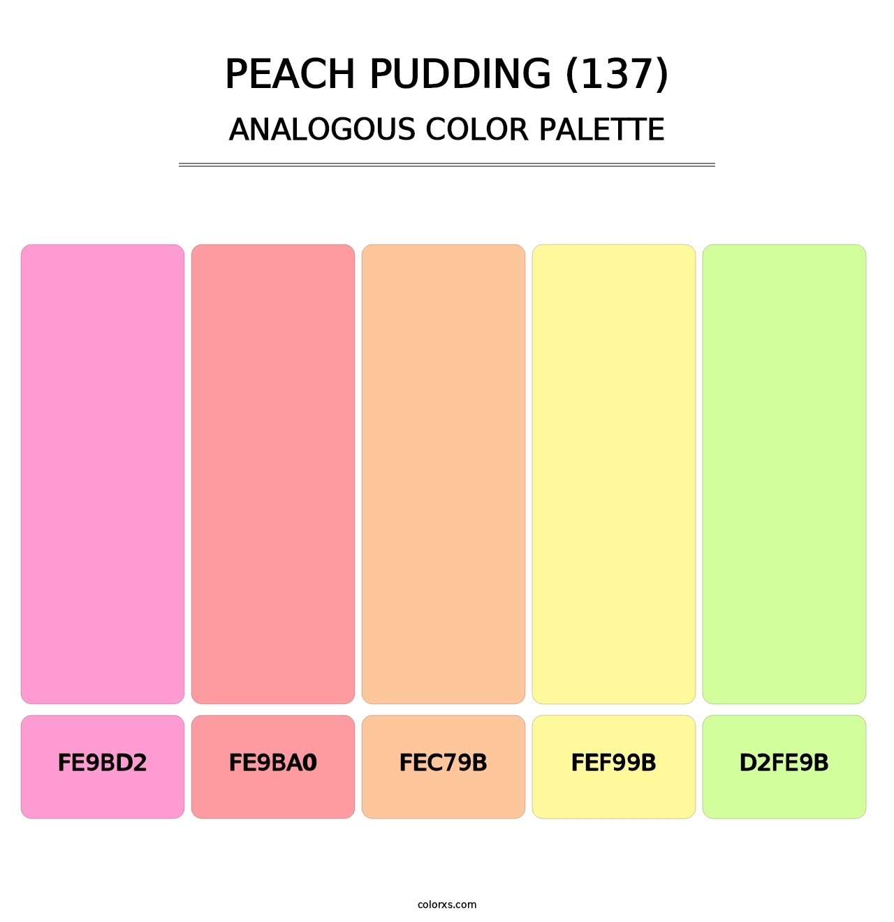 Peach Pudding (137) - Analogous Color Palette