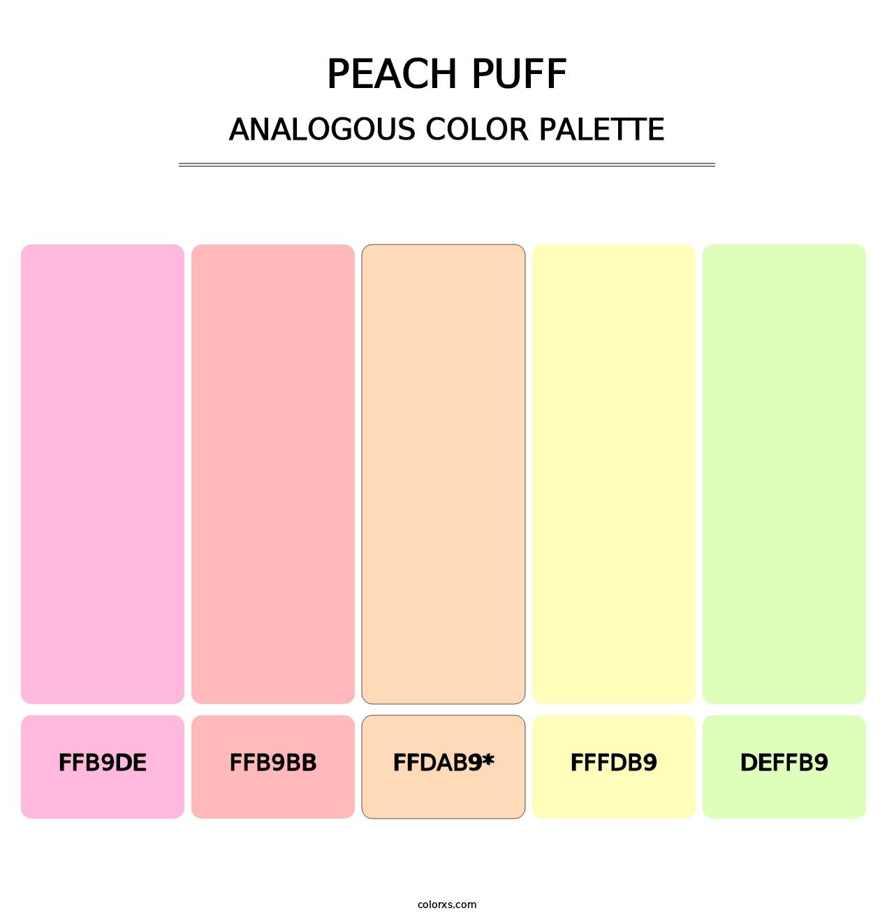 Peach Puff - Analogous Color Palette