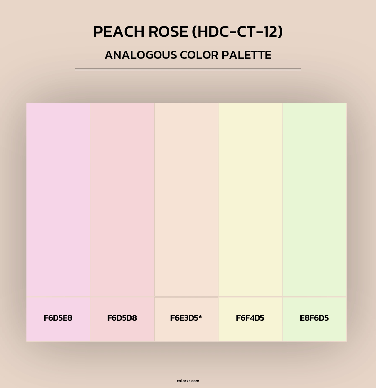 Peach Rose (HDC-CT-12) - Analogous Color Palette