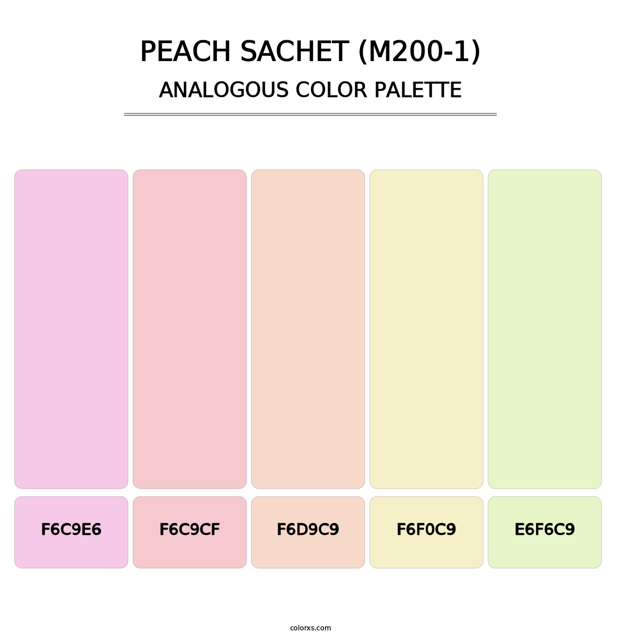 Peach Sachet (M200-1) - Analogous Color Palette
