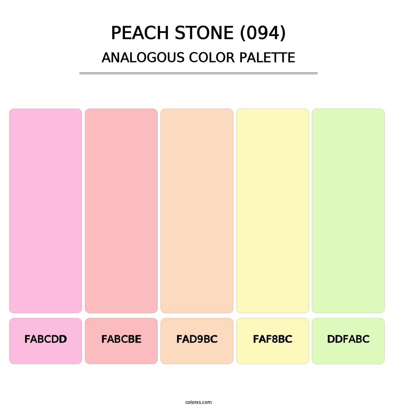 Peach Stone (094) - Analogous Color Palette