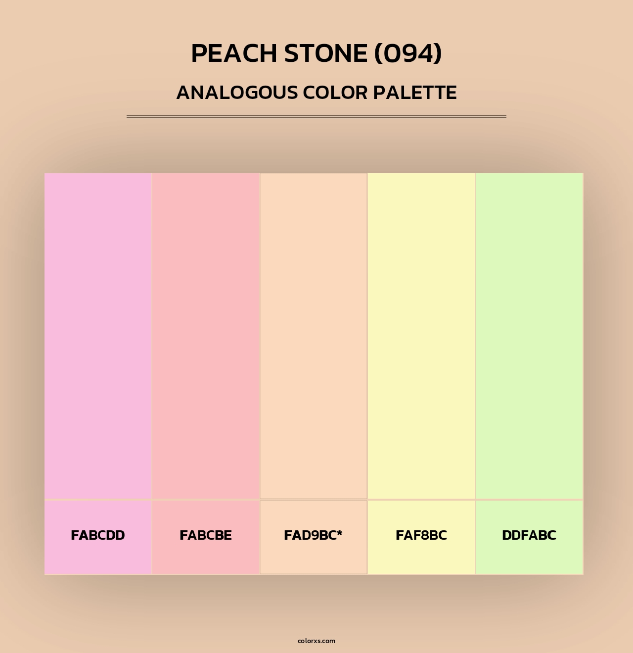 Peach Stone (094) - Analogous Color Palette