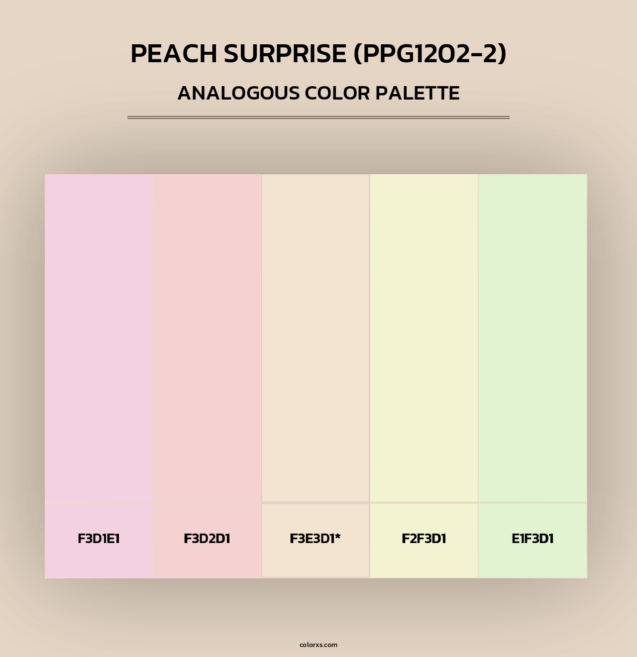 Peach Surprise (PPG1202-2) - Analogous Color Palette