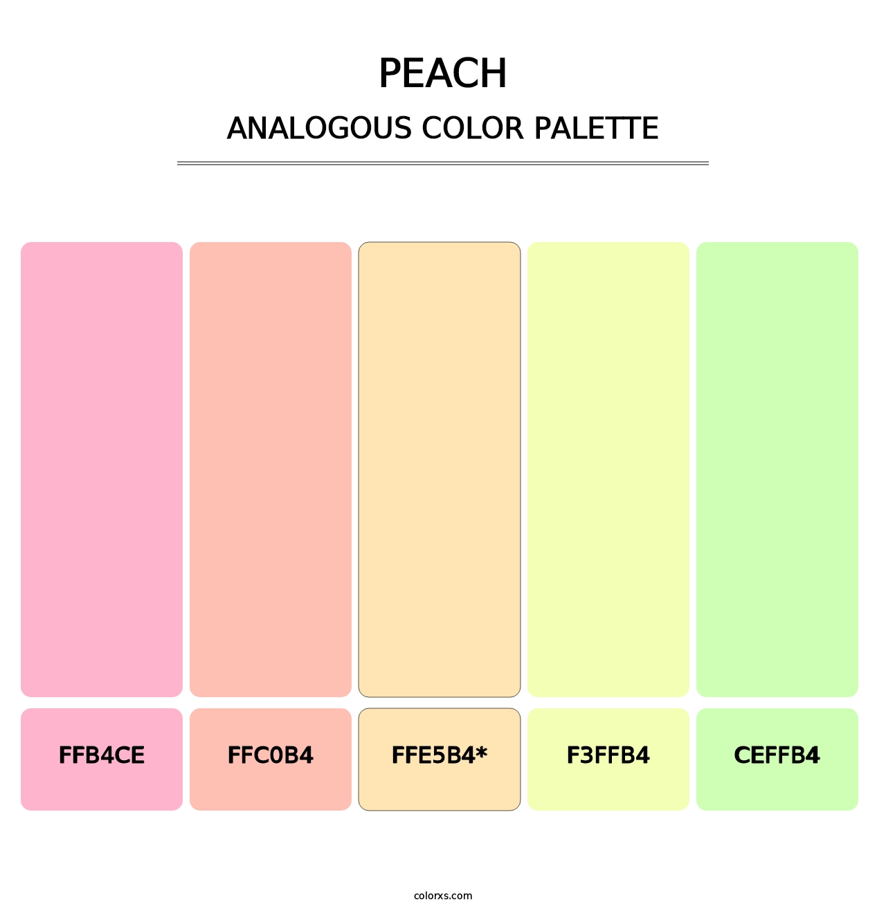 Peach - Analogous Color Palette