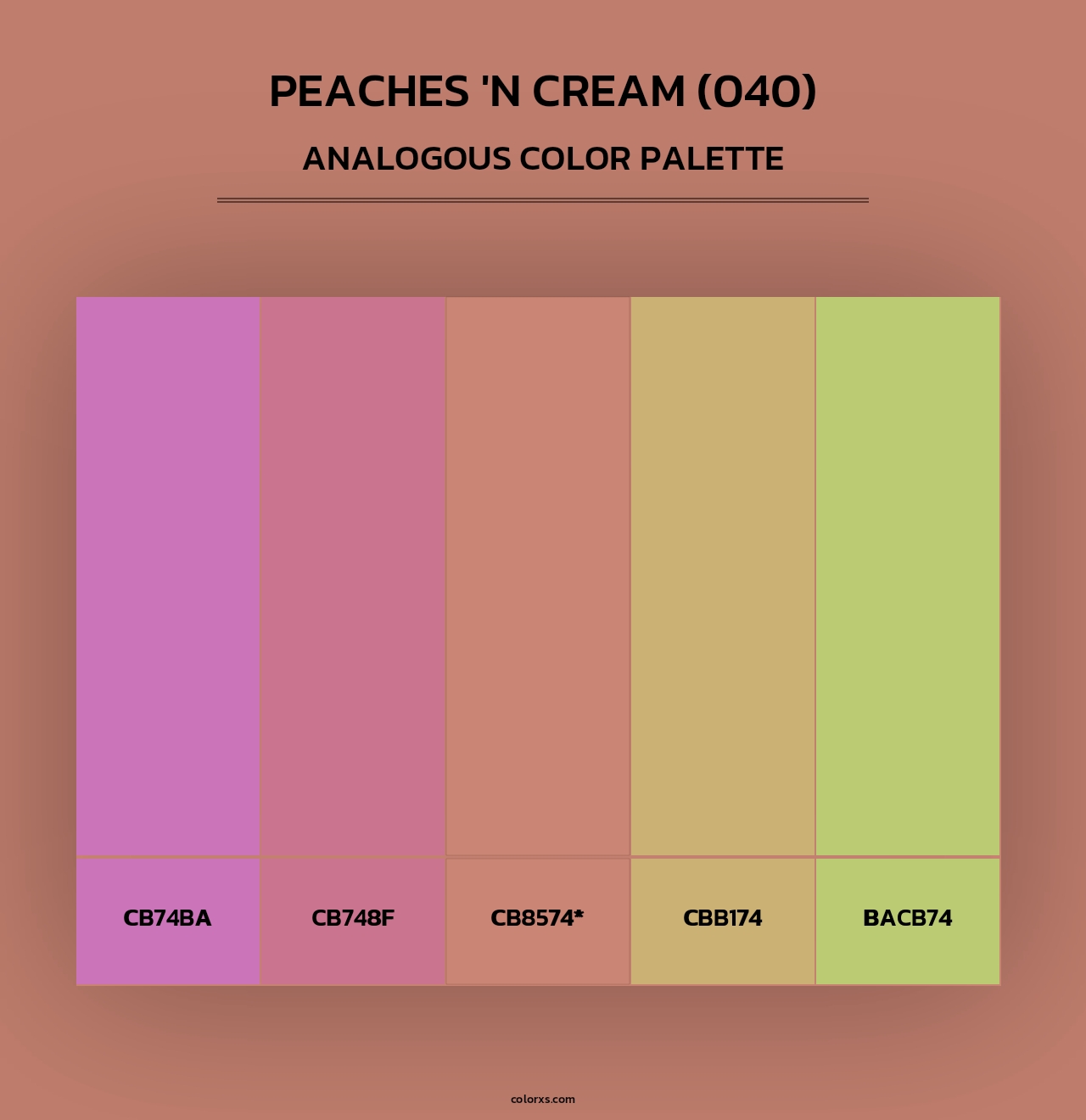 Peaches 'n Cream (040) - Analogous Color Palette