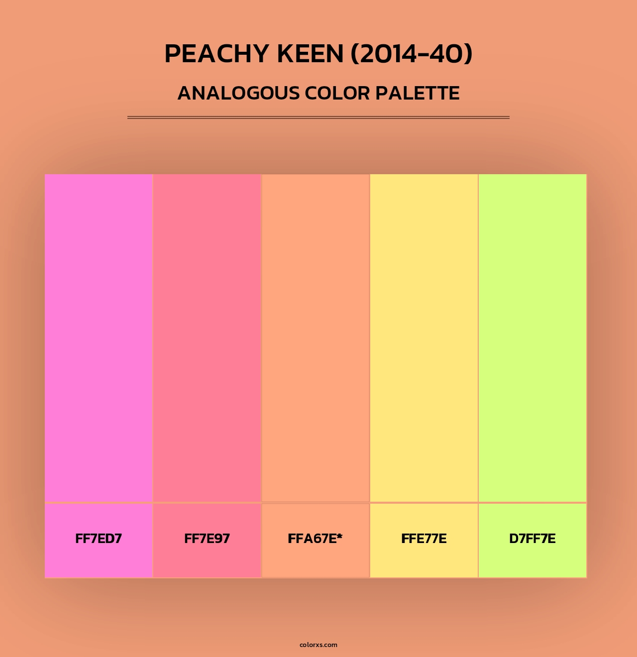 Peachy Keen (2014-40) - Analogous Color Palette