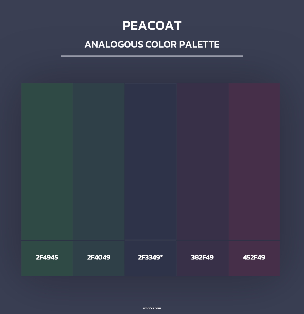 Peacoat - Analogous Color Palette