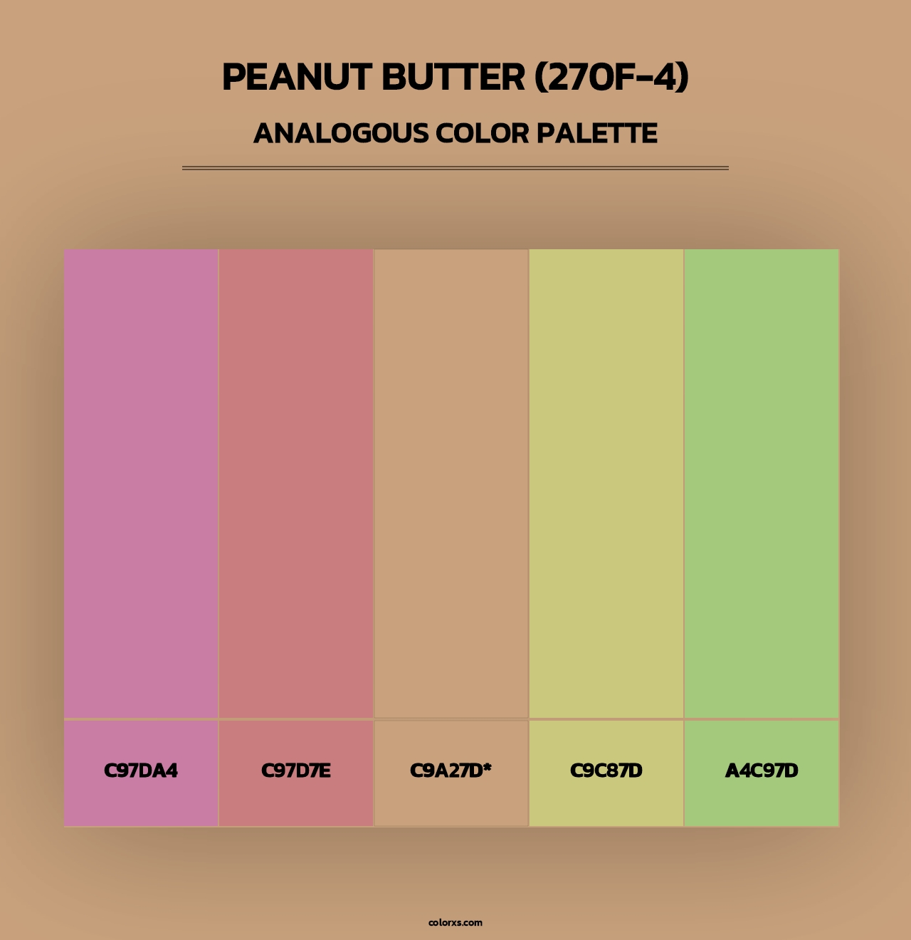 Peanut Butter (270F-4) - Analogous Color Palette