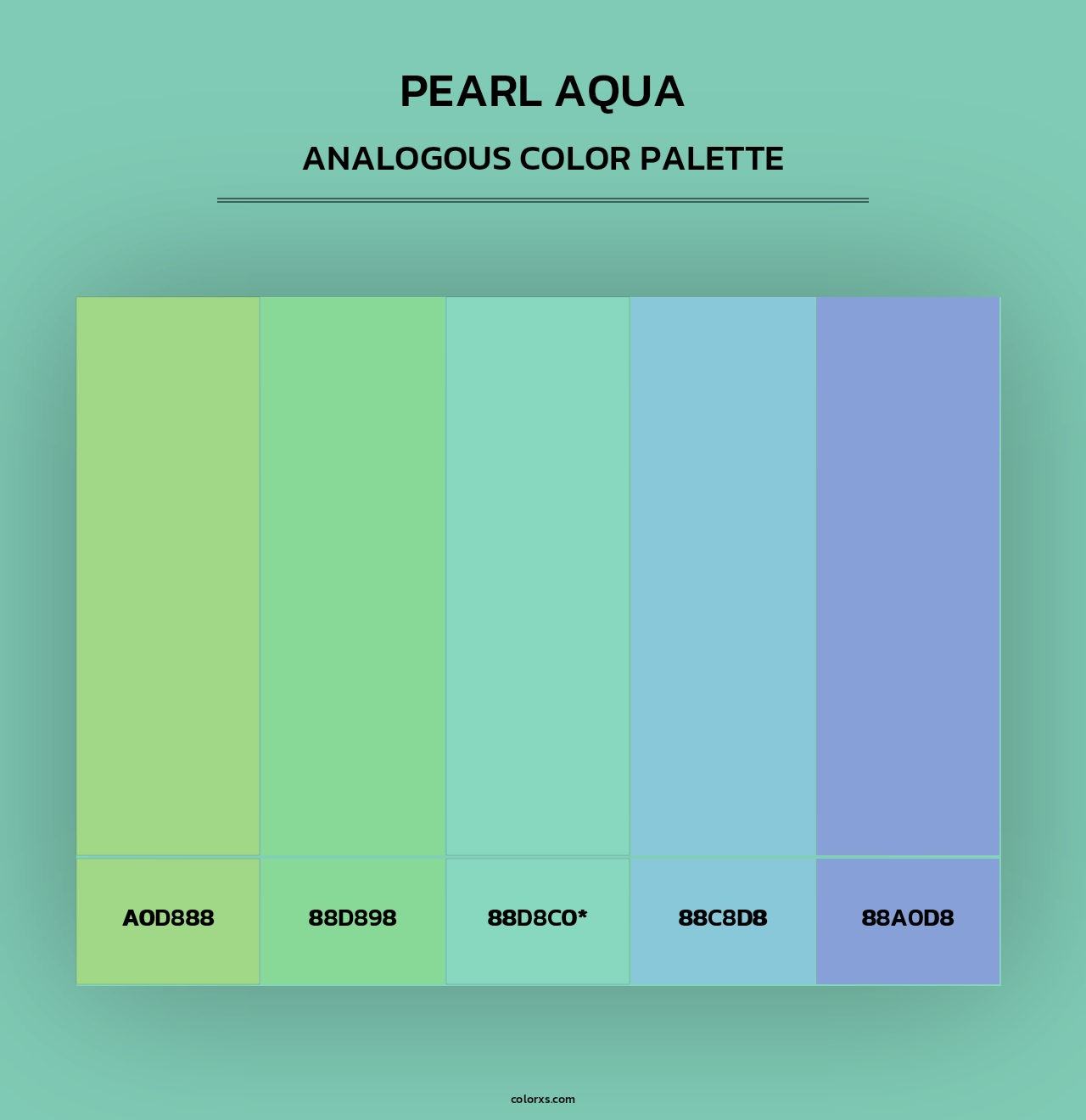 Pearl Aqua - Analogous Color Palette