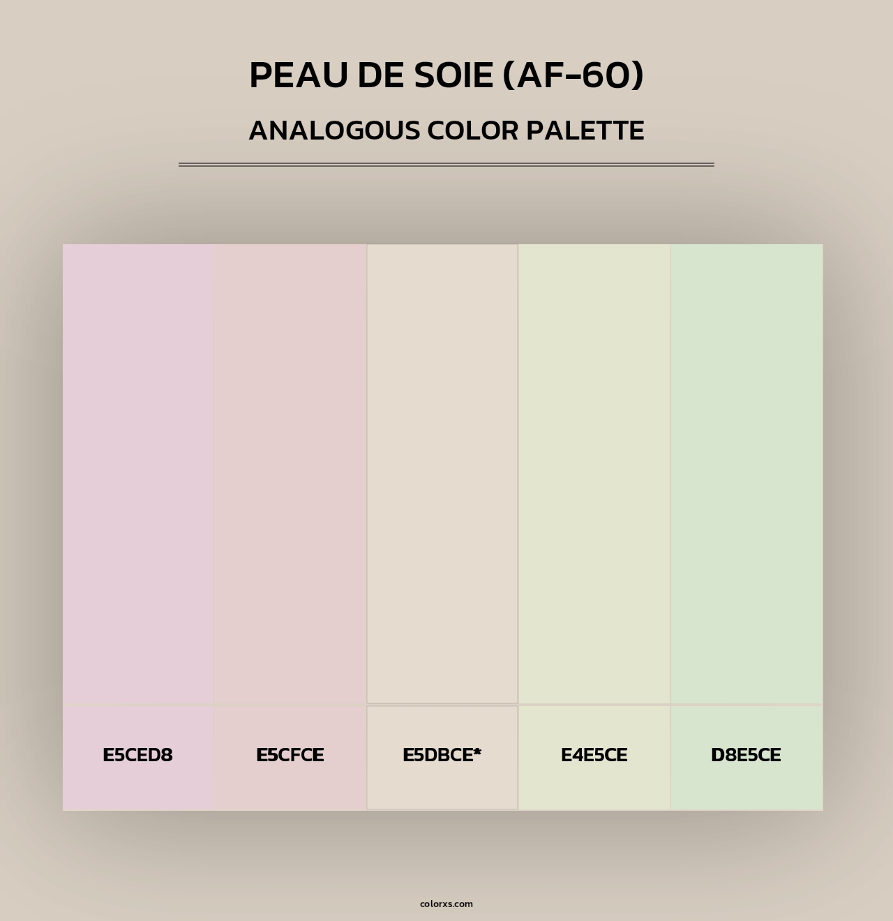 Peau de Soie (AF-60) - Analogous Color Palette