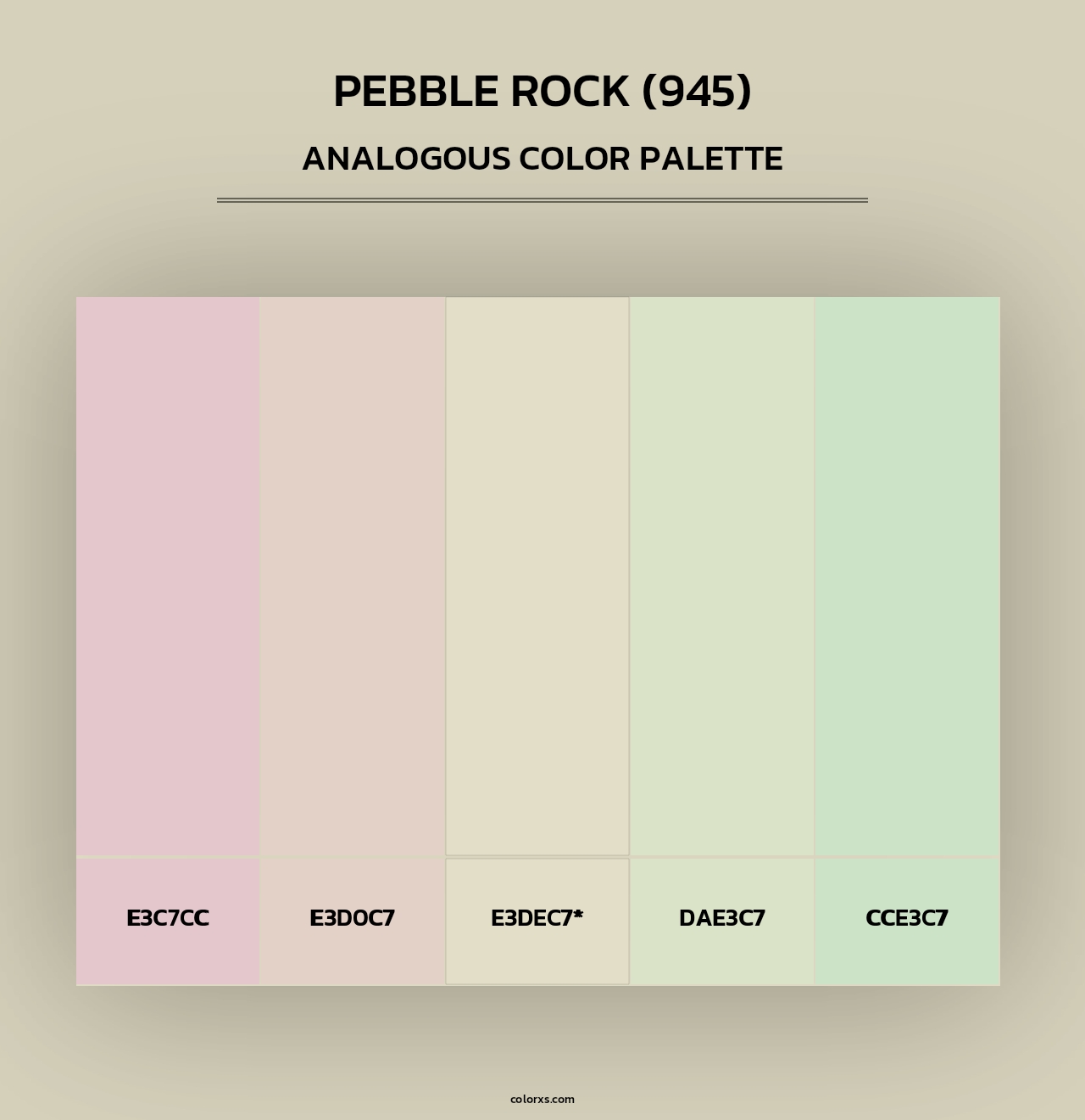 Pebble Rock (945) - Analogous Color Palette