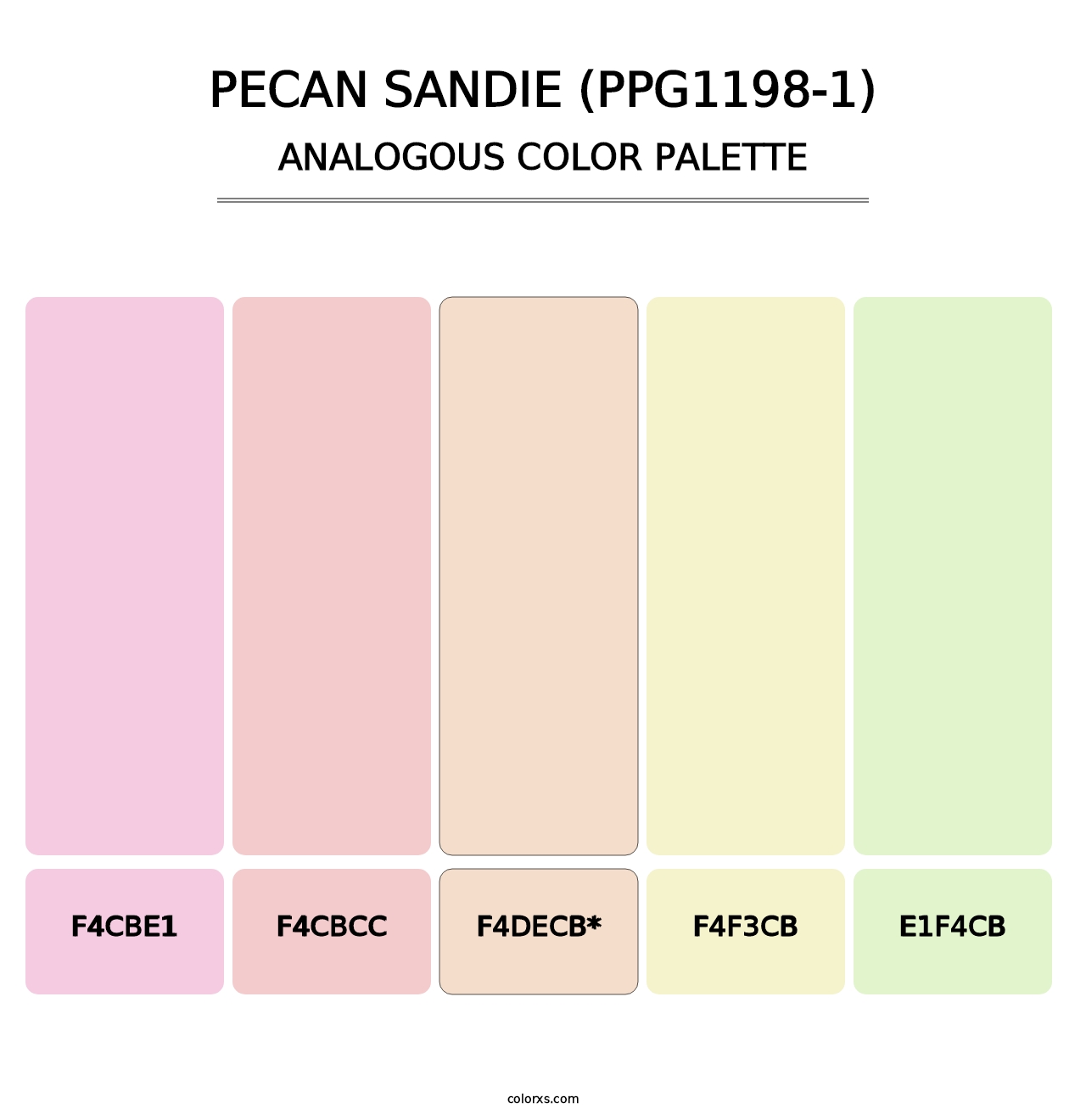 Pecan Sandie (PPG1198-1) - Analogous Color Palette