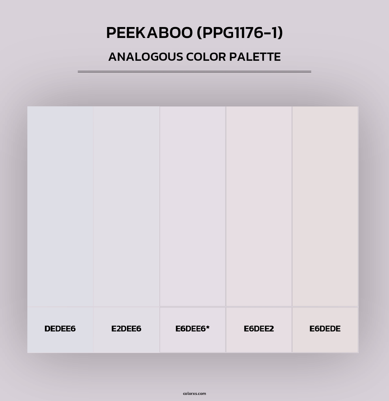 Peekaboo (PPG1176-1) - Analogous Color Palette
