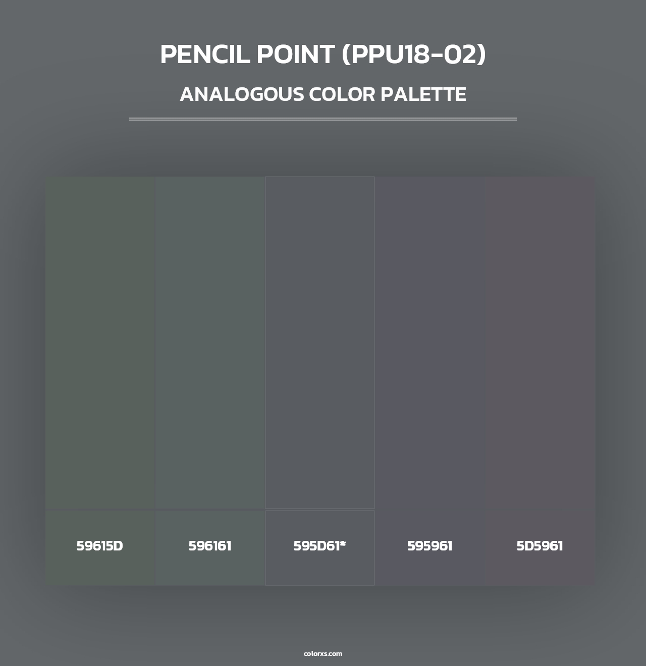 Pencil Point (PPU18-02) - Analogous Color Palette