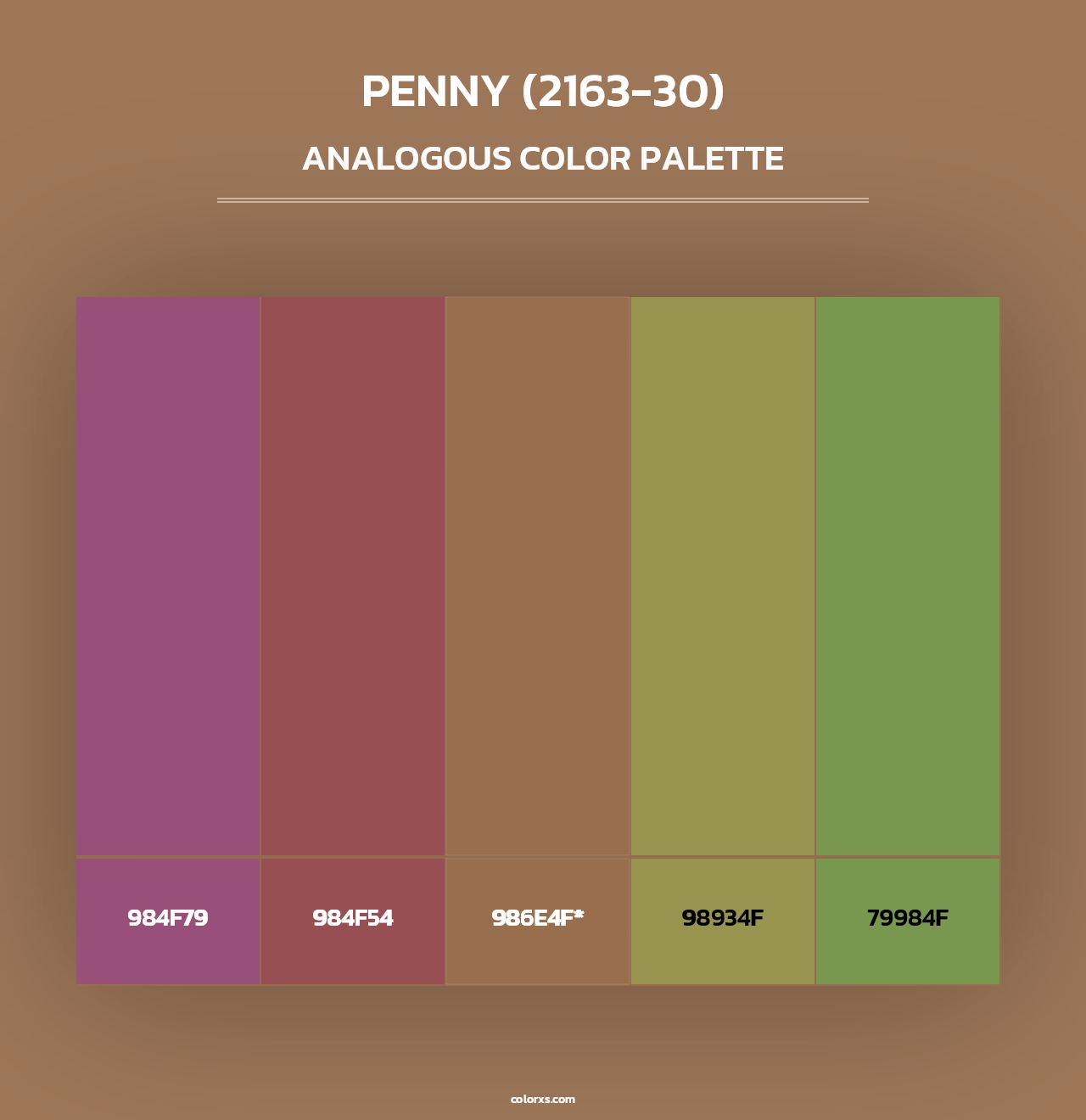 Penny (2163-30) - Analogous Color Palette