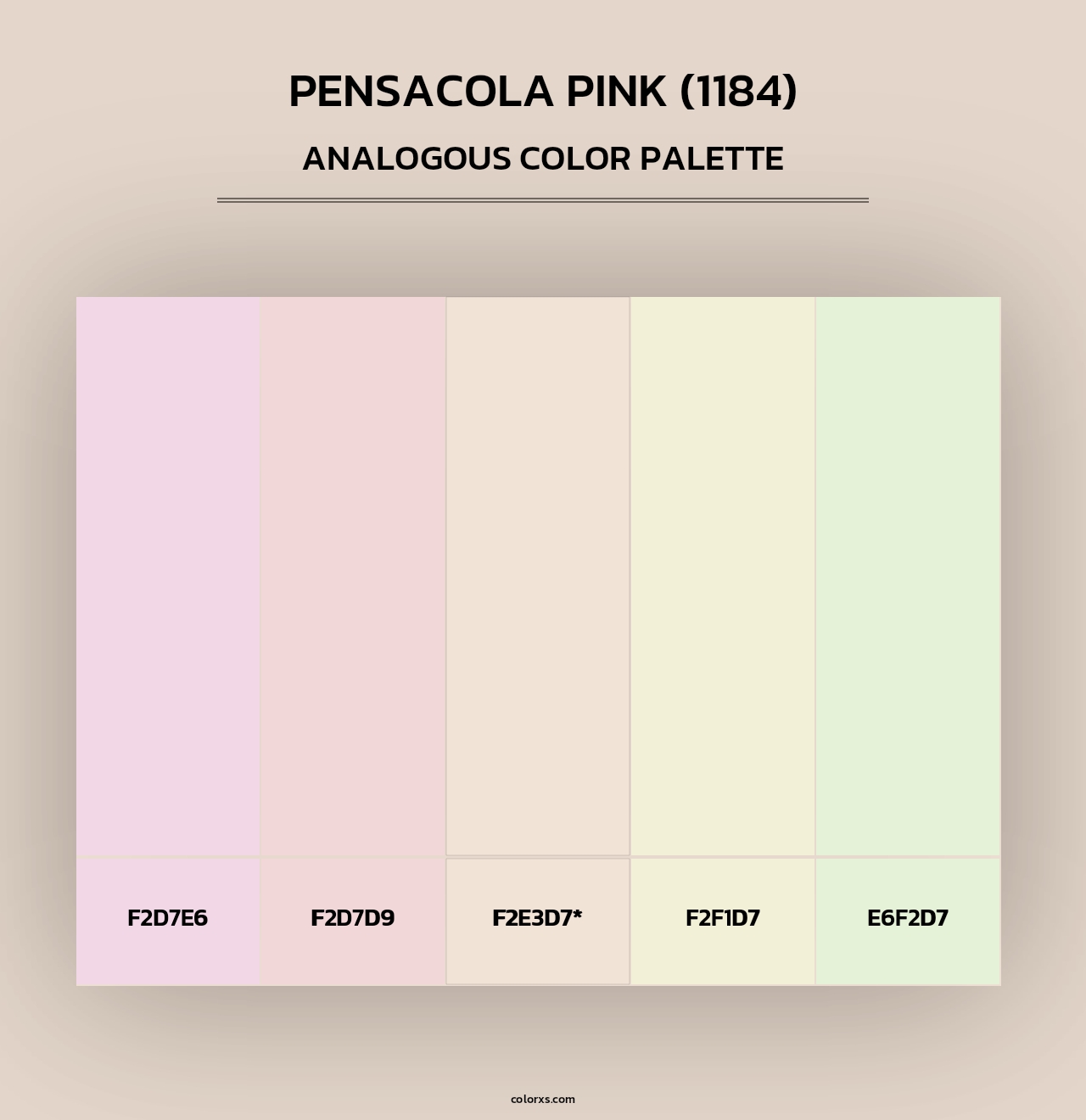 Pensacola Pink (1184) - Analogous Color Palette