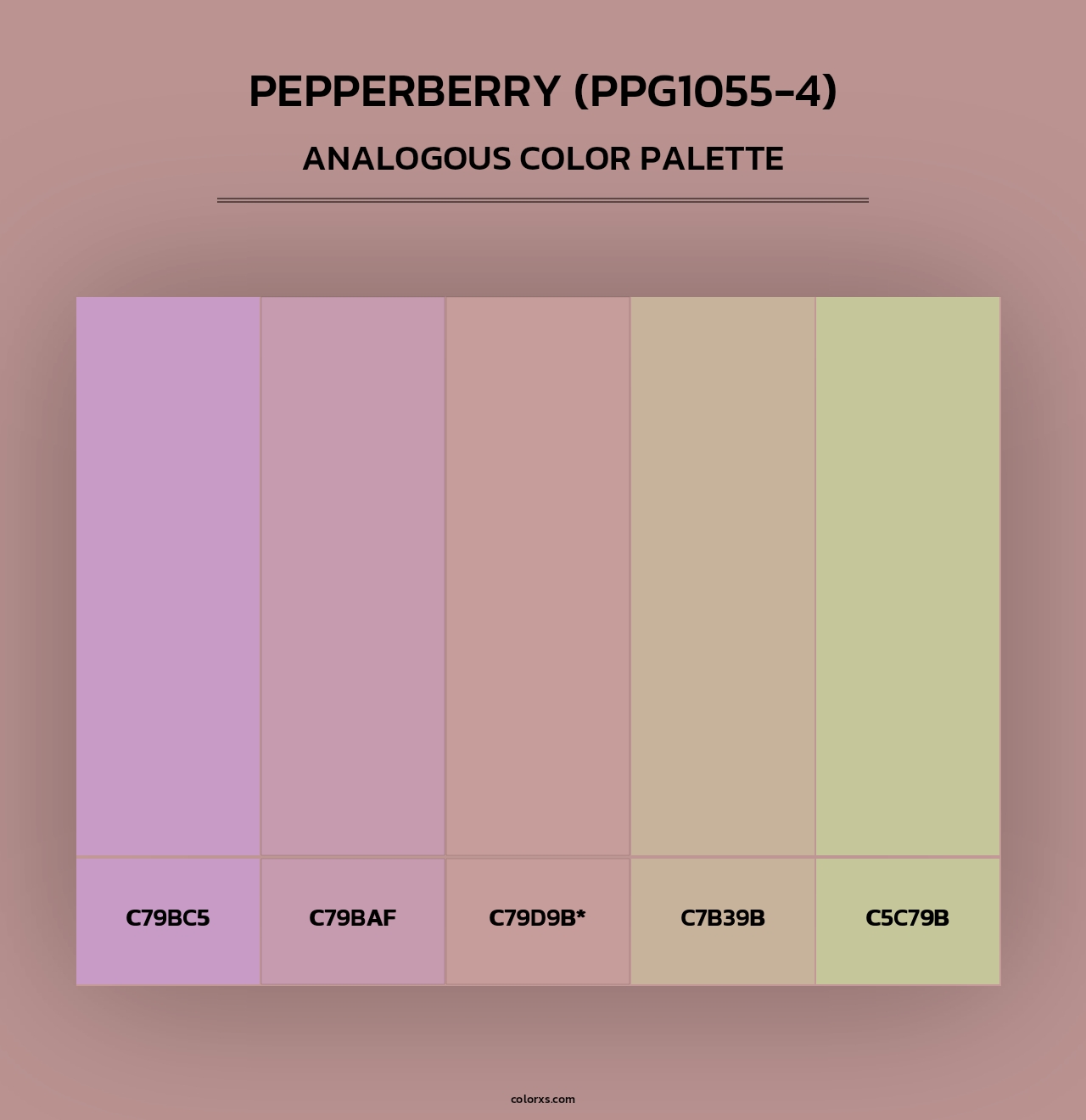 Pepperberry (PPG1055-4) - Analogous Color Palette