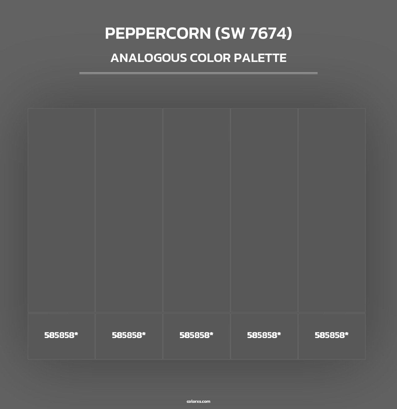 Peppercorn (SW 7674) - Analogous Color Palette