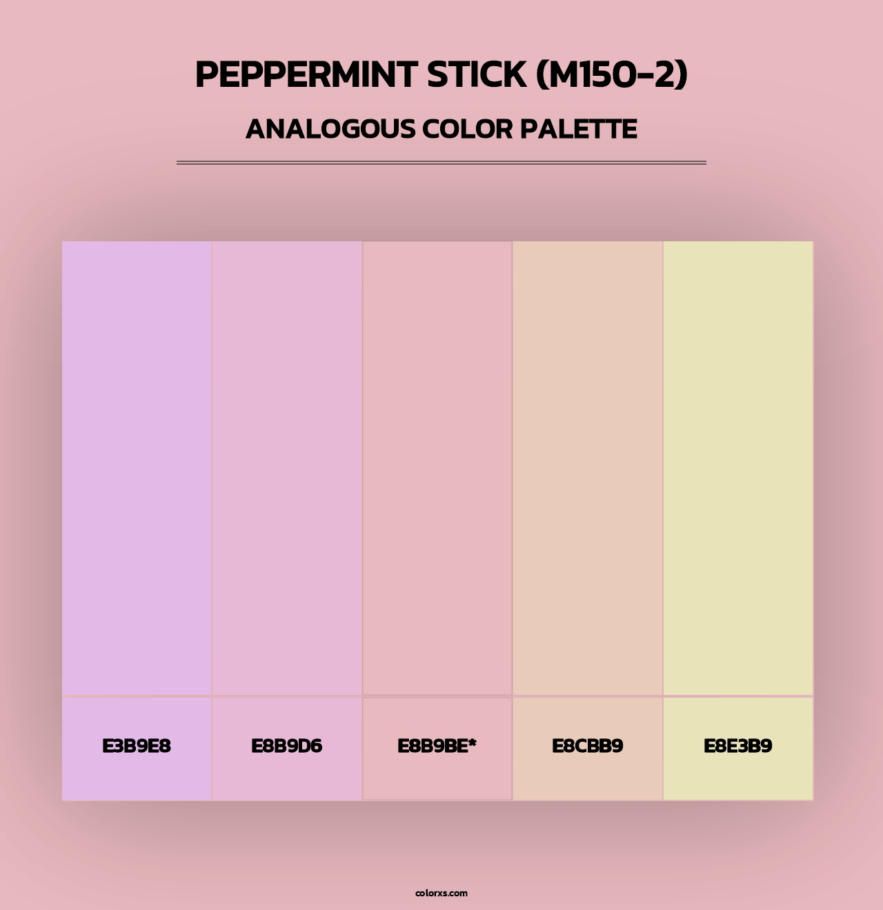 Peppermint Stick (M150-2) - Analogous Color Palette