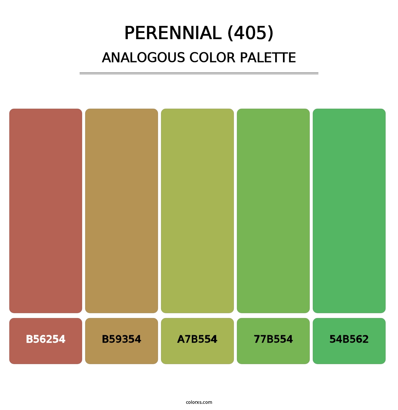 Perennial (405) - Analogous Color Palette
