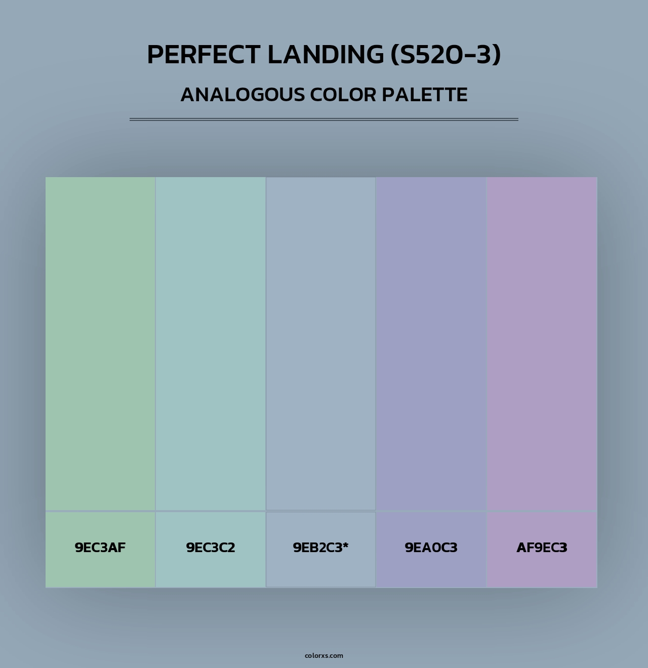 Perfect Landing (S520-3) - Analogous Color Palette