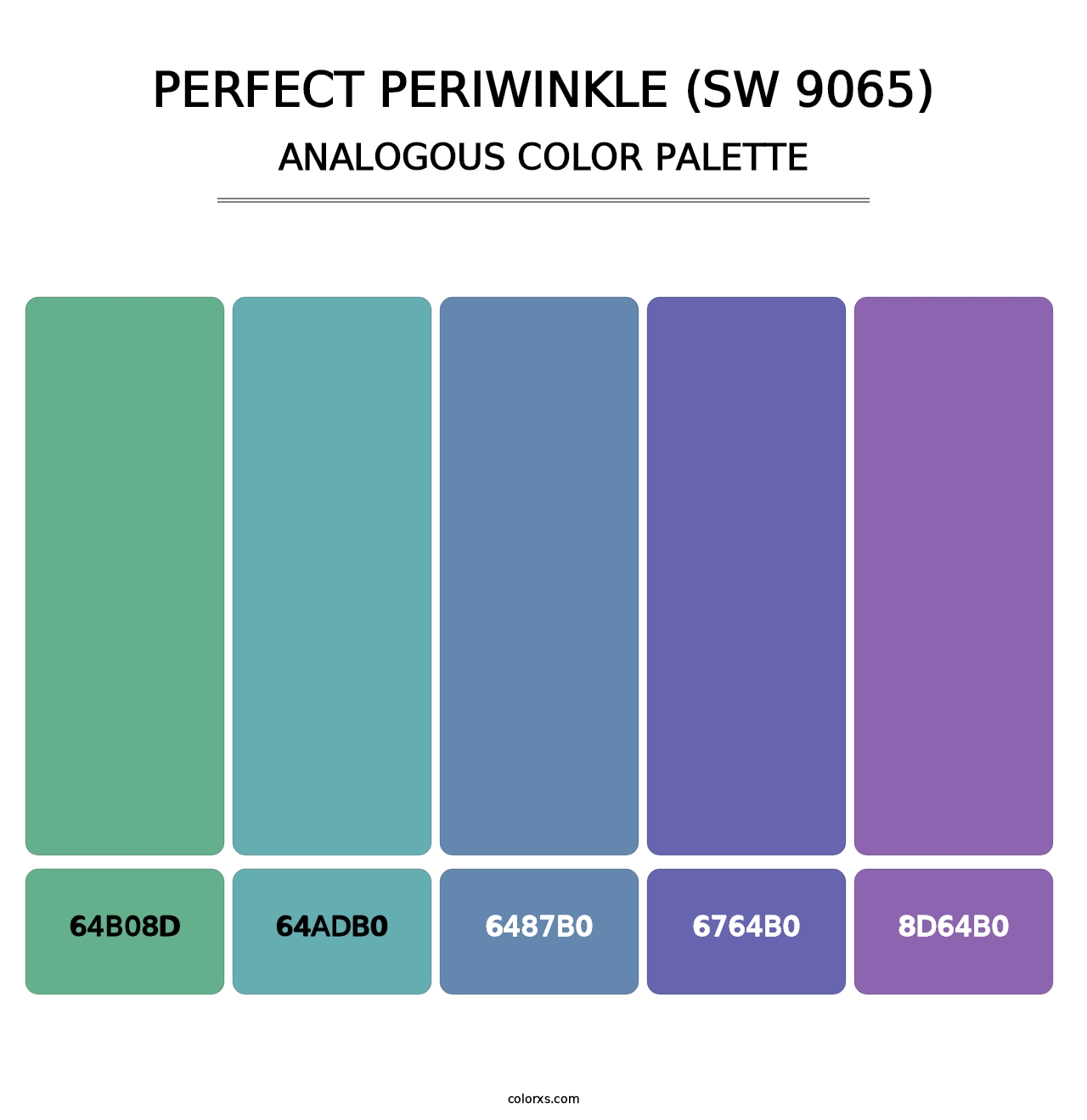 Perfect Periwinkle (SW 9065) - Analogous Color Palette