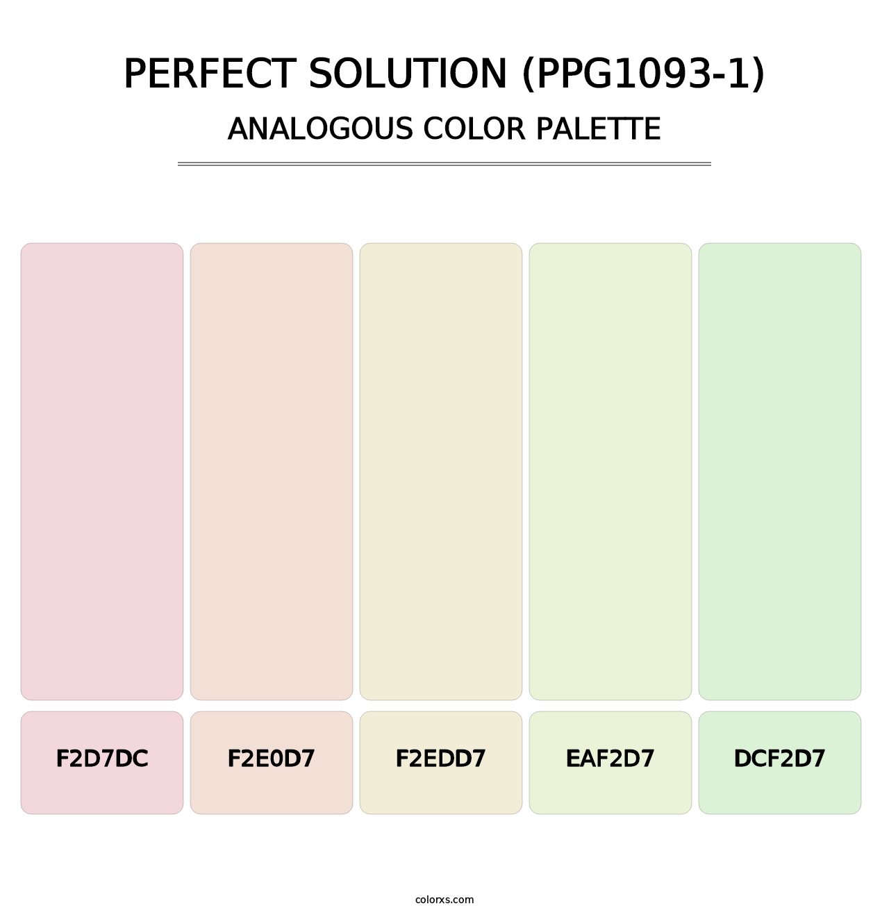 Perfect Solution (PPG1093-1) - Analogous Color Palette