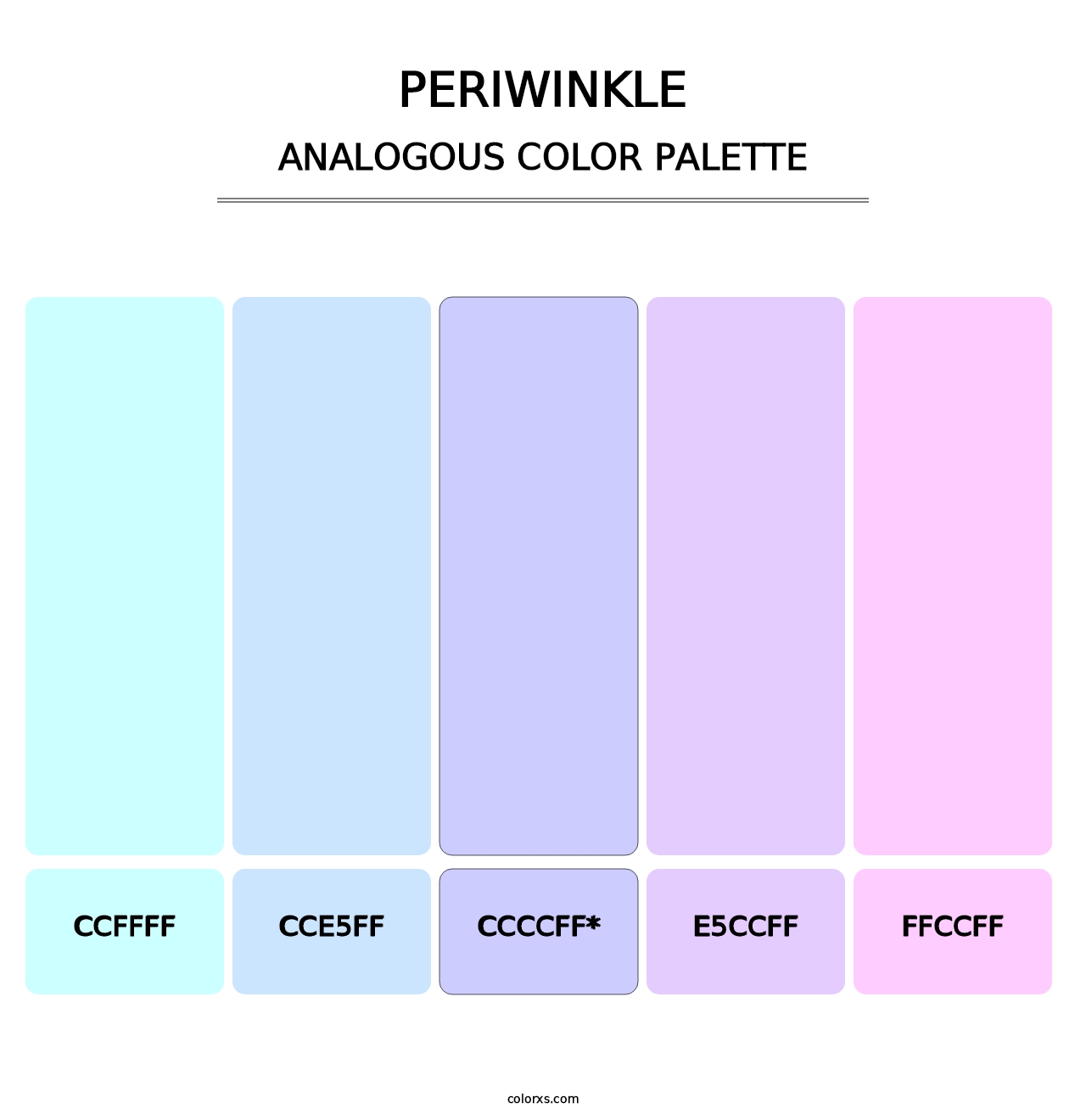 Periwinkle - Analogous Color Palette