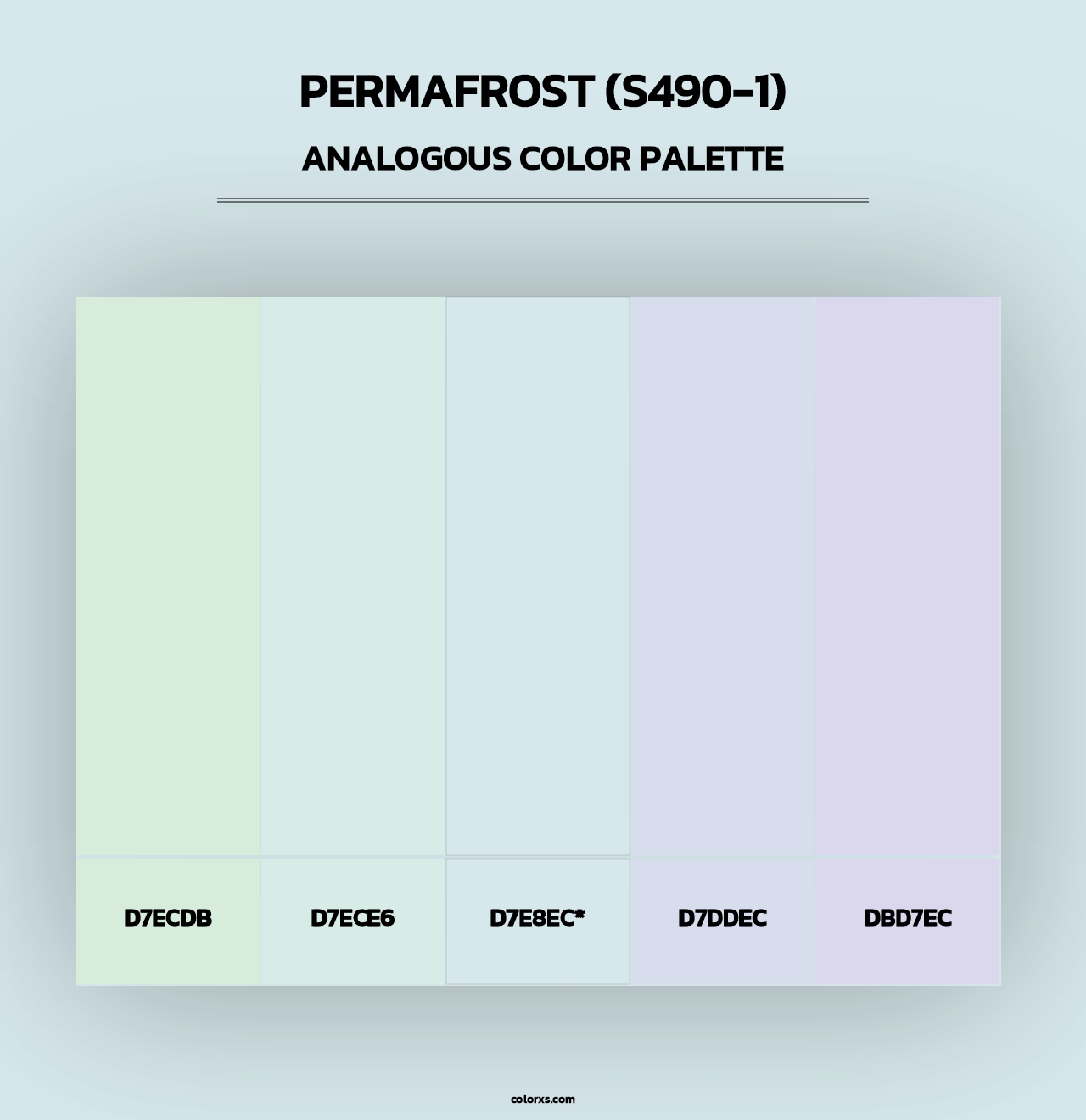 Permafrost (S490-1) - Analogous Color Palette