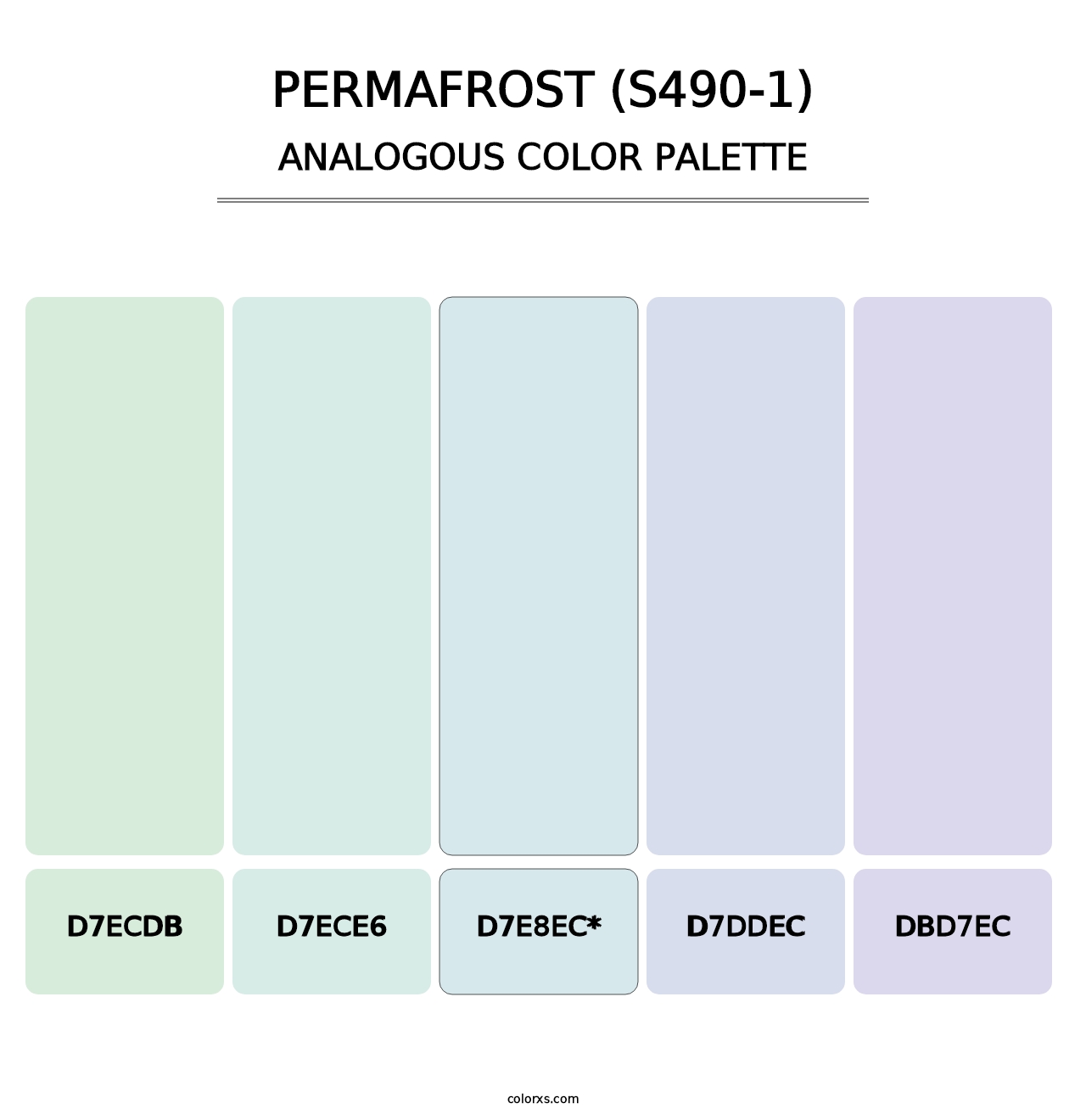 Permafrost (S490-1) - Analogous Color Palette