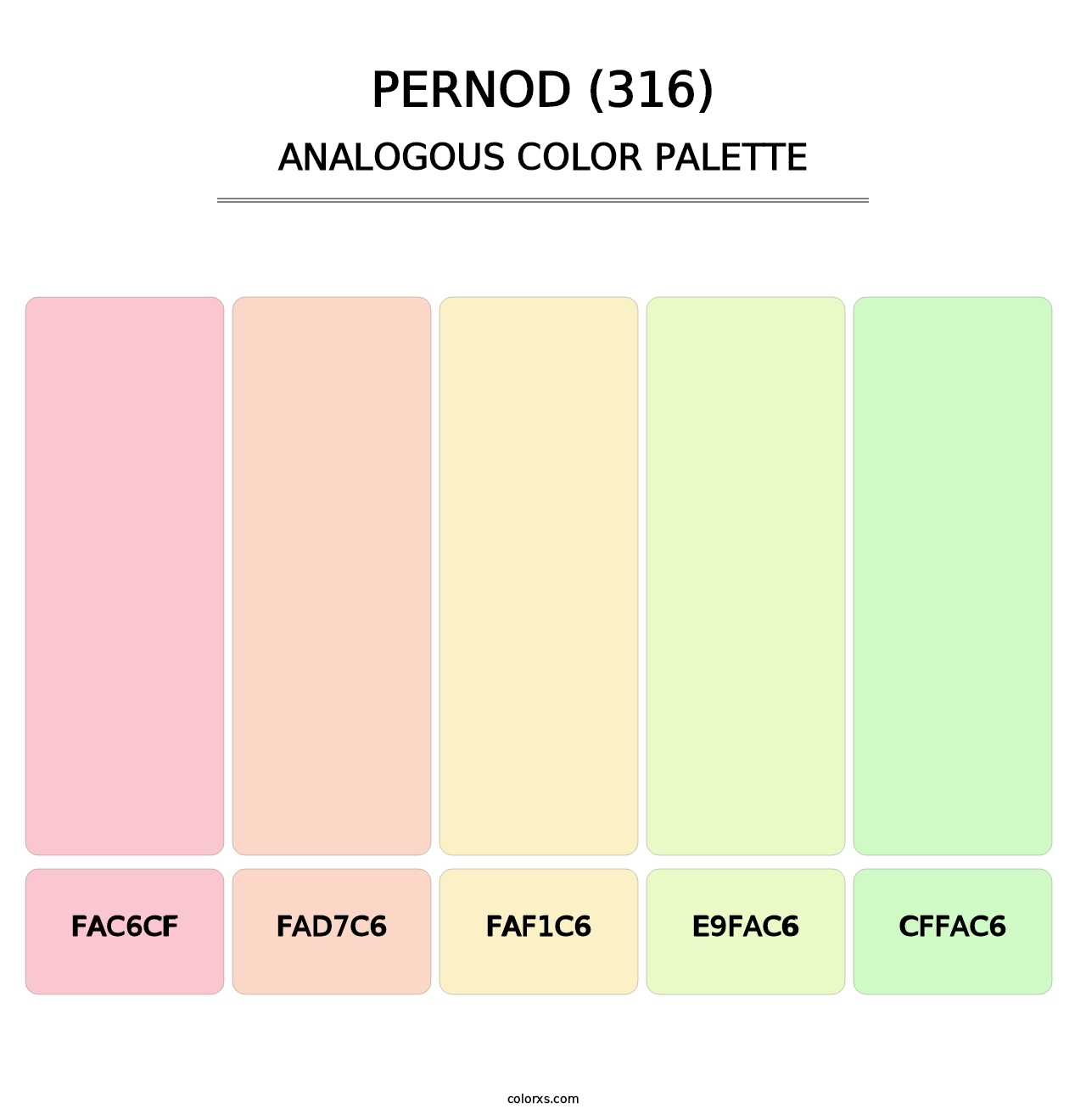 Pernod (316) - Analogous Color Palette