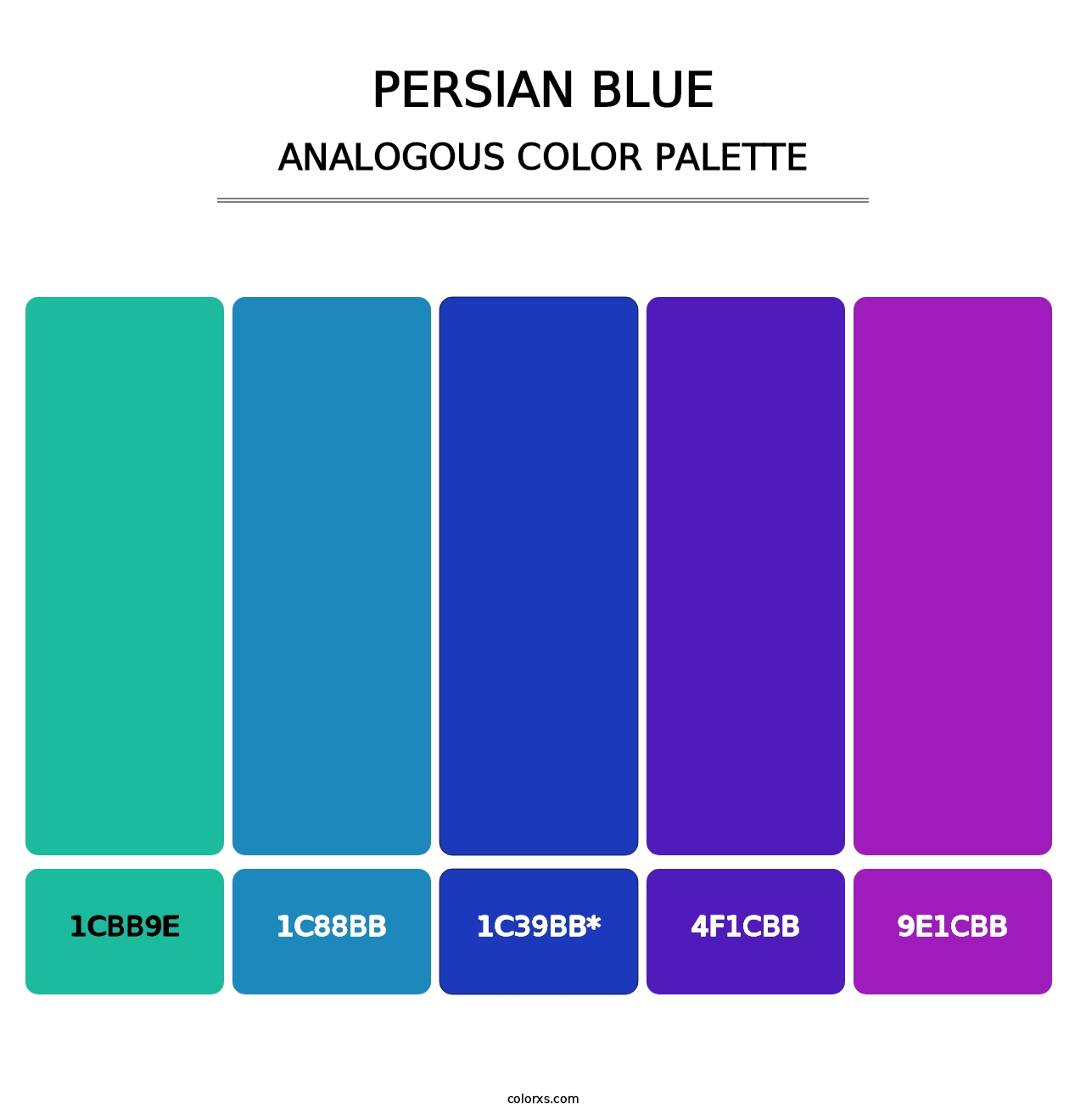 Persian Blue - Analogous Color Palette