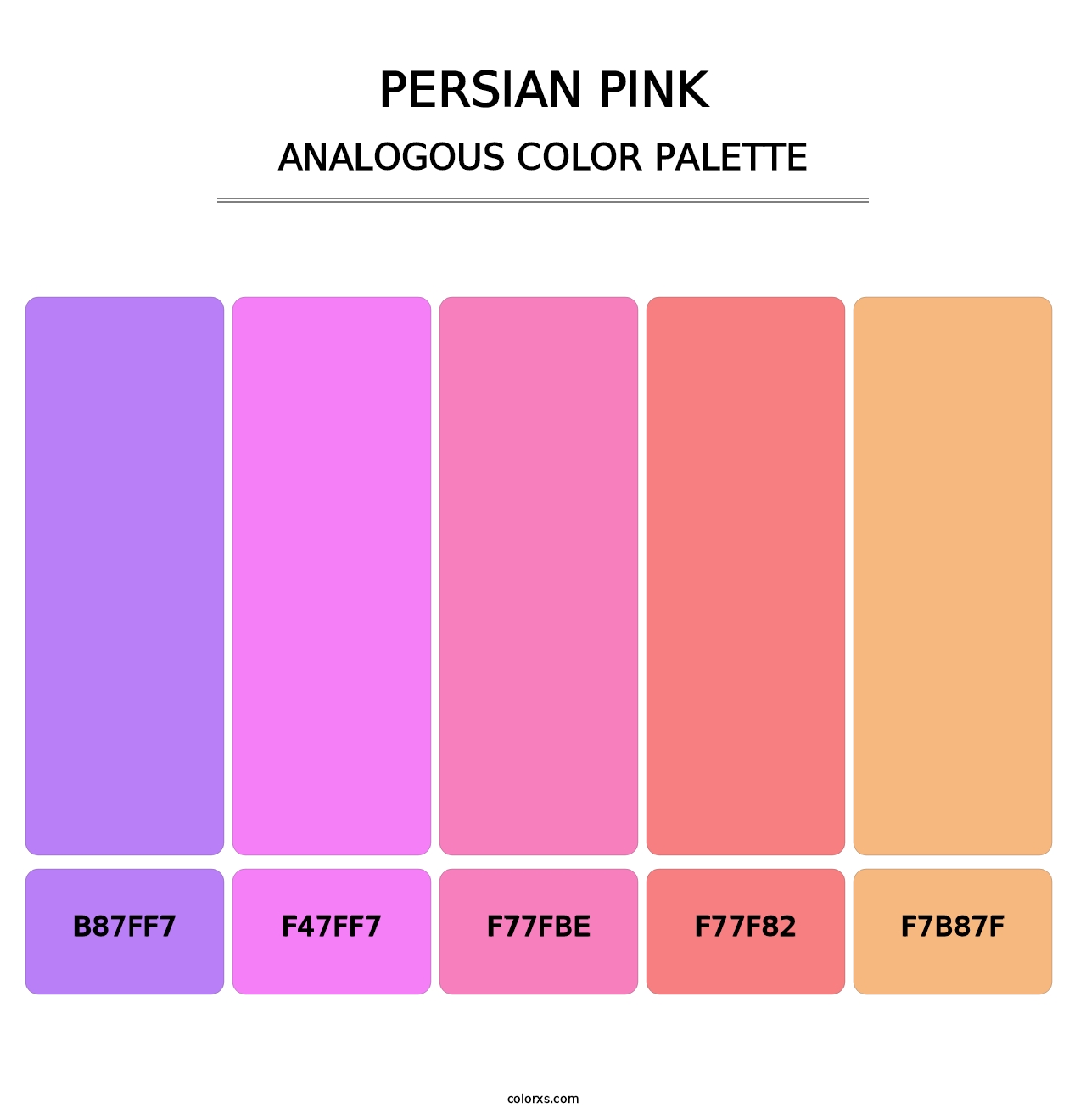 Persian Pink - Analogous Color Palette