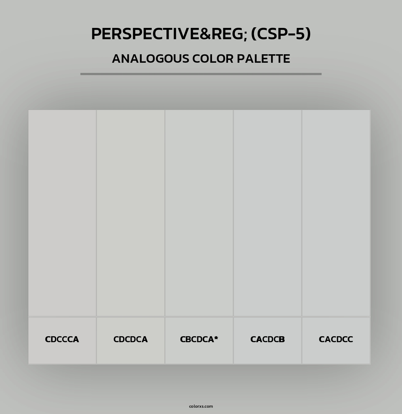Perspective&reg; (CSP-5) - Analogous Color Palette