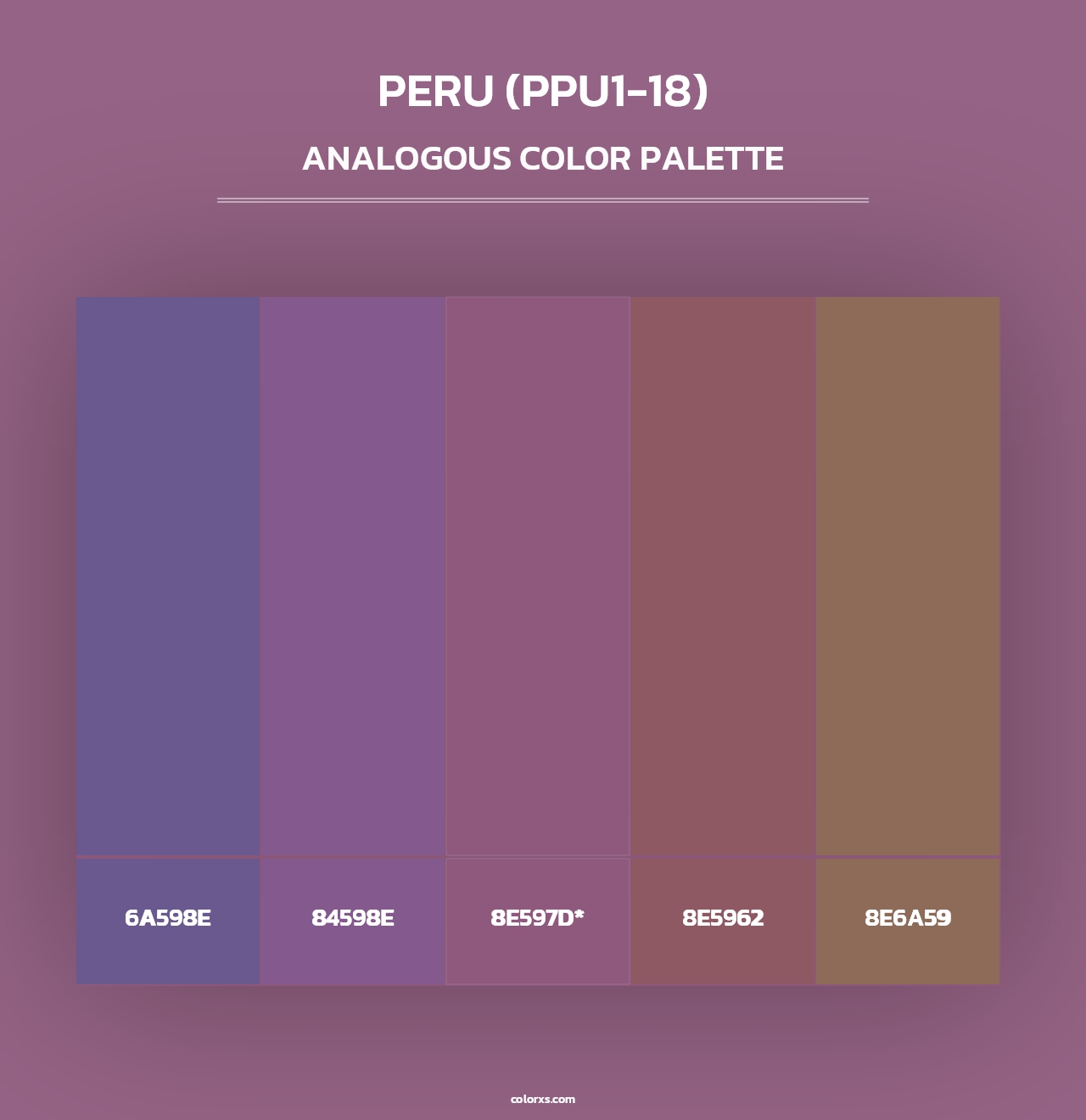 Peru (PPU1-18) - Analogous Color Palette